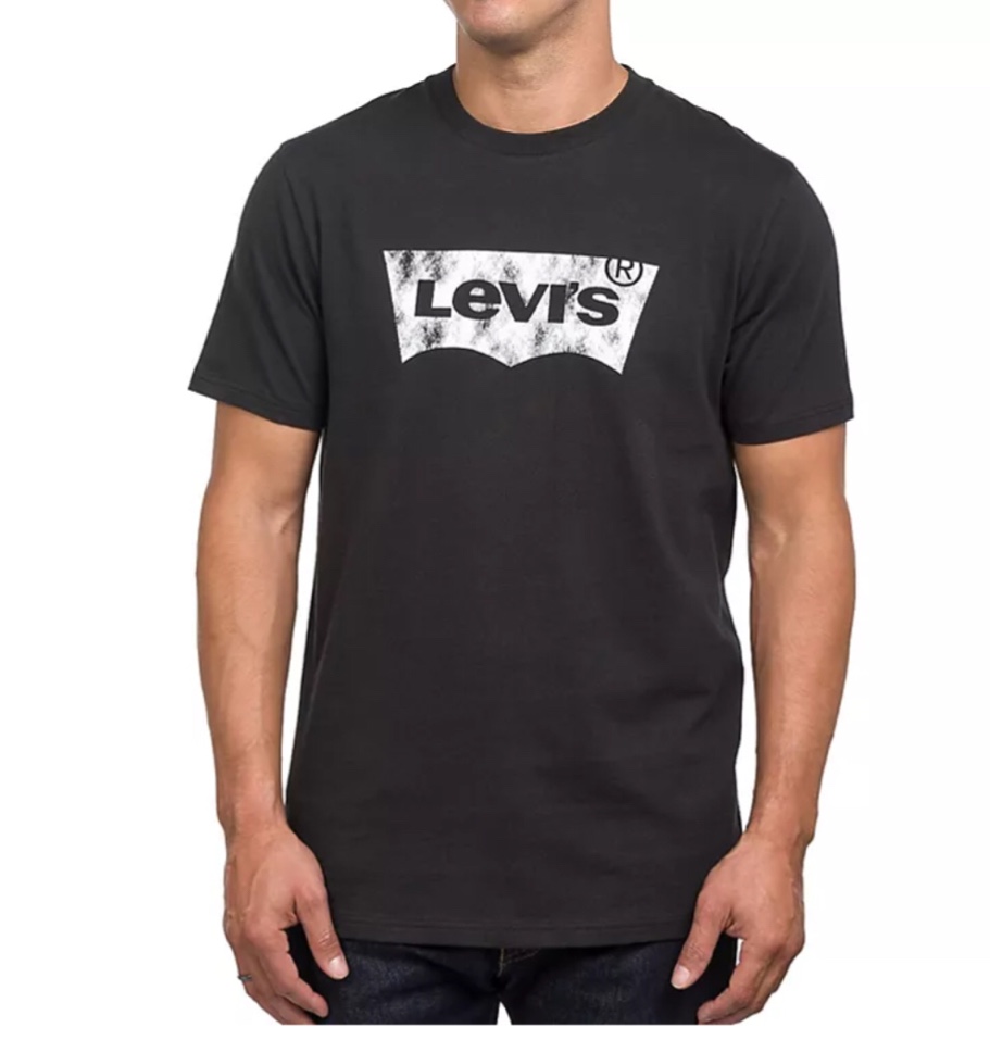 Size L Levi's Men's Short Sleeve Graphic Tee Black 