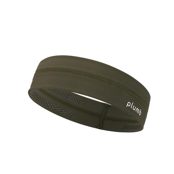 (Olive Green) plumb Aerogrip Sweatband - Sports Performance Headband - Moisture Wicking for Men and Women- All Sports- Running- Yoga- Riding- Gym- Tennis- Pickleball