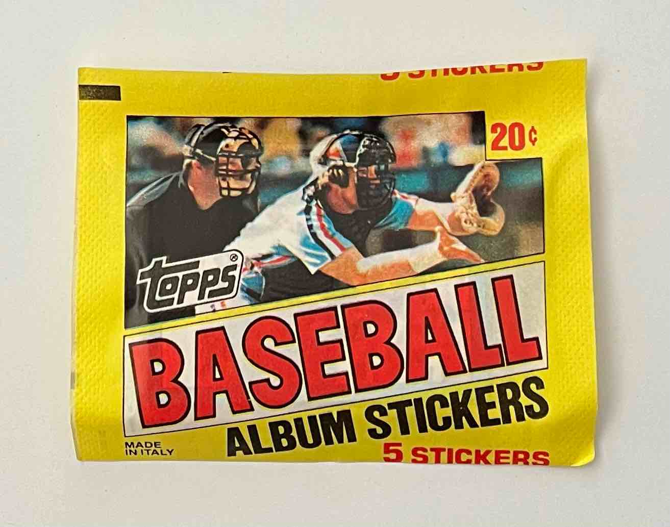 RARE UNOPENED 1982 TOPPS BASEBALL ALBUM STICKERS PACK