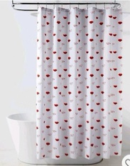 72"x72" Valentines Day Scattered Red Lips Shower Curtain - Room Essentials™