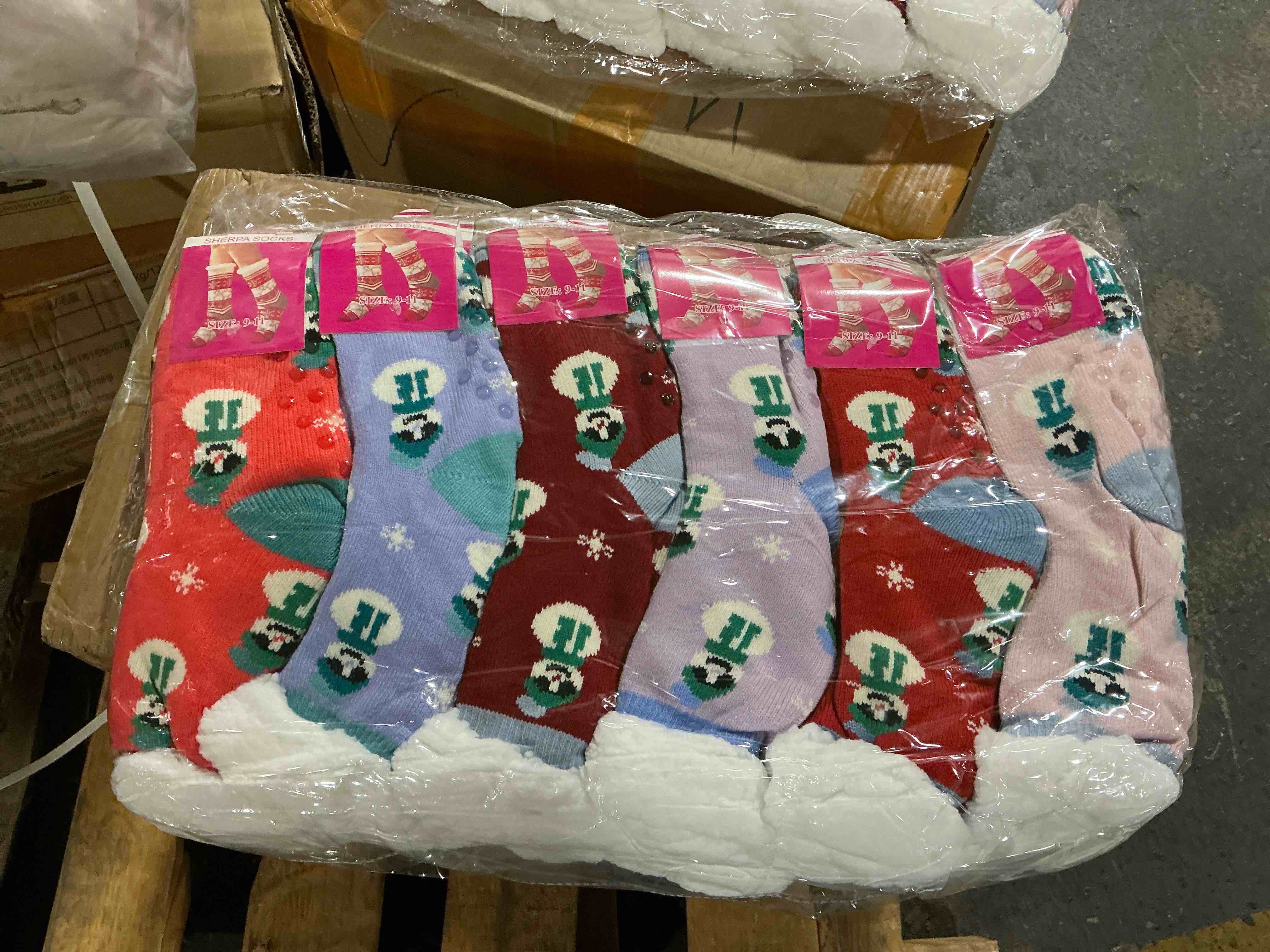 pack of 12  women’s  Sherpa socks