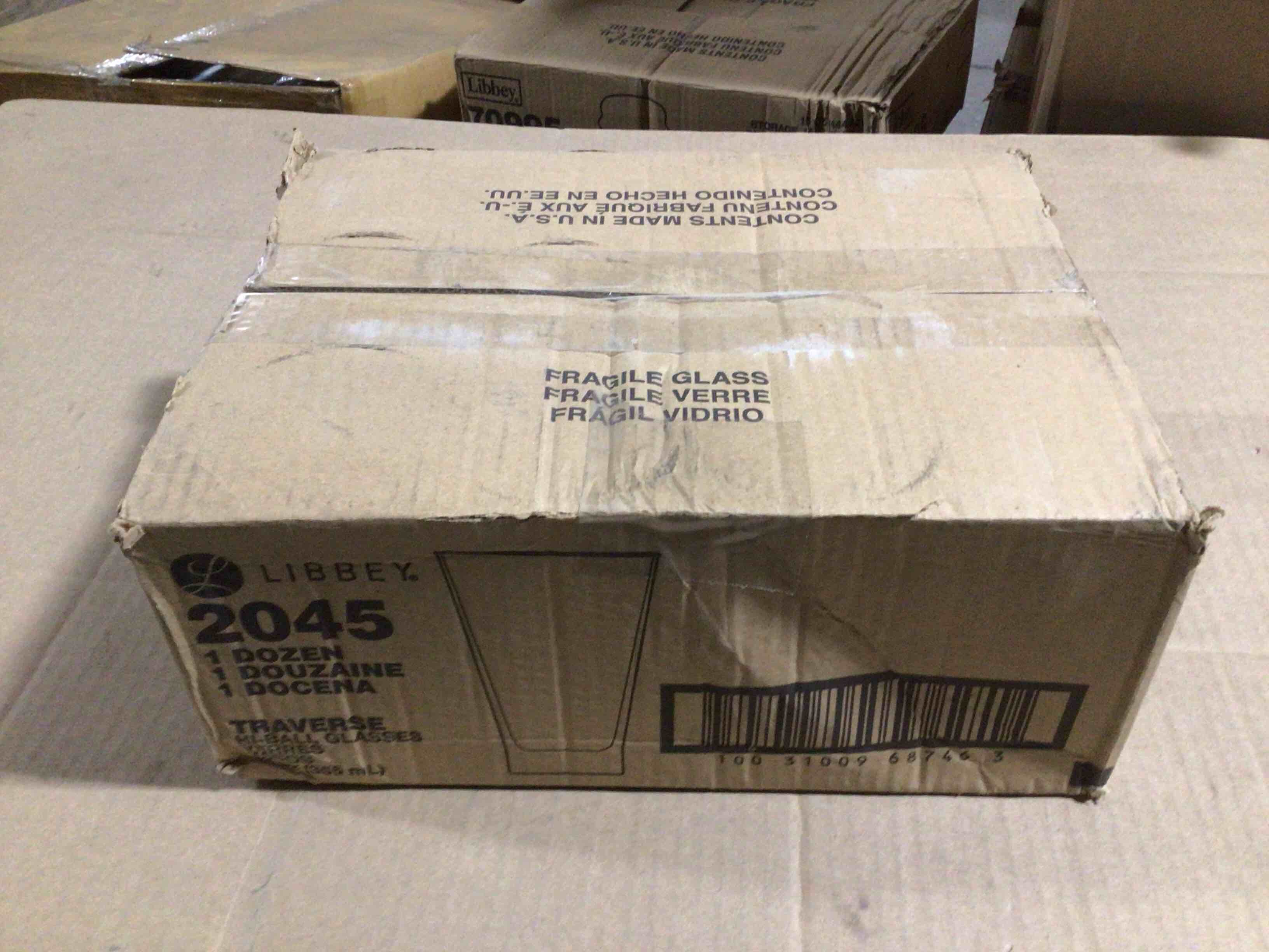 Case of 12 Libbey 2045 Traverse 12 Ounce Highball Glasses