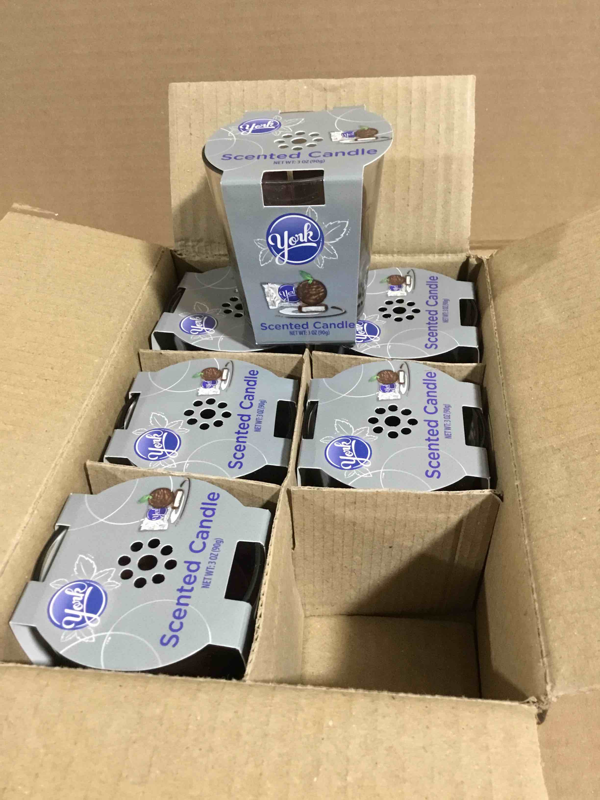 (Case of 6) 3 oz. York Peppermint Patty Scented Candles