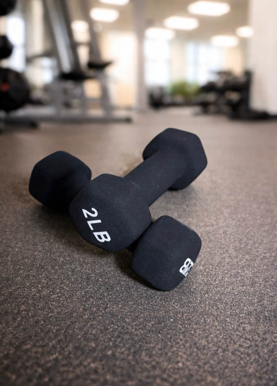 Set of 2 Cast Iron Dumbbell with Neoprene Coated 2lb 