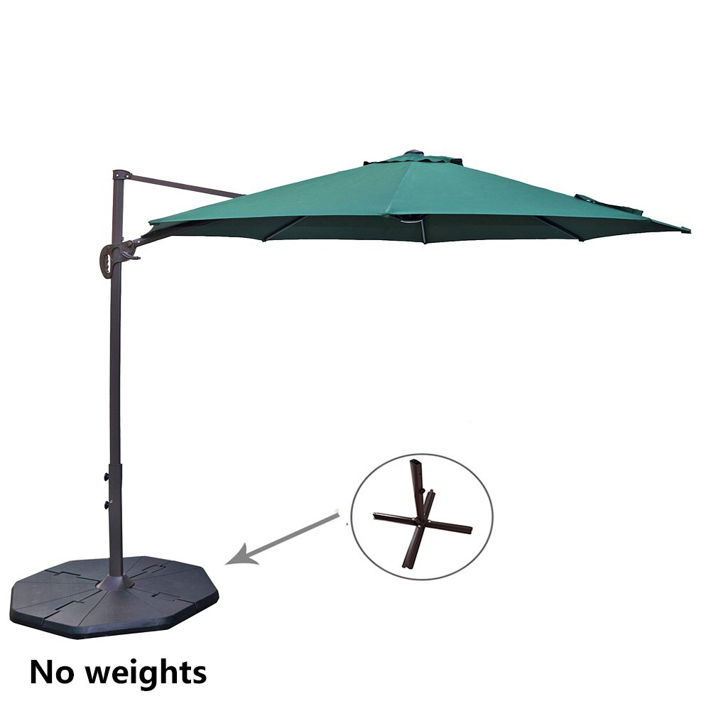 Umbrella Outdoor Offset Patio 10ft Cantilever Easy Open Lift 360 Degree Rotation