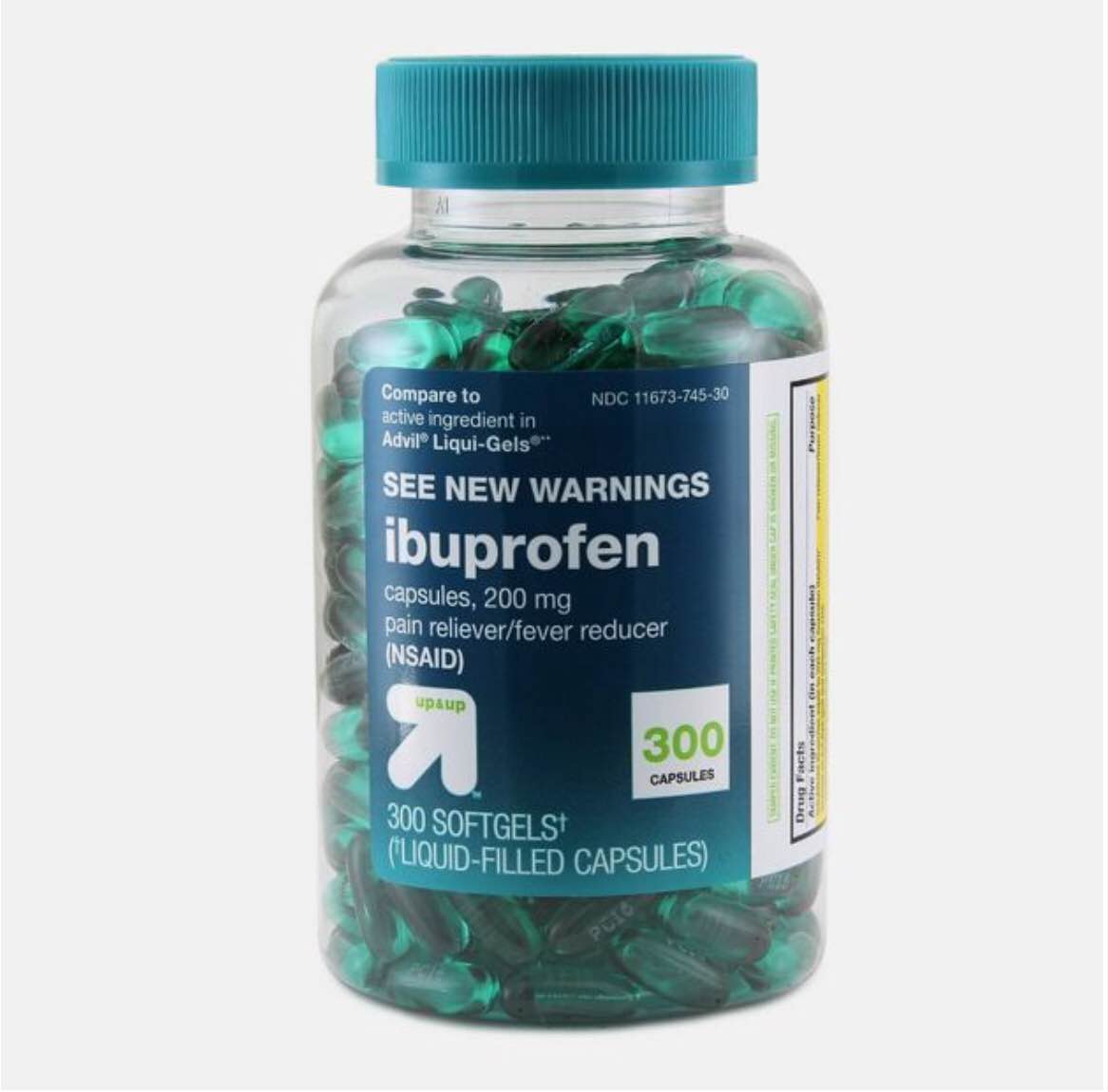 Ibuprofen (NSAID) Pain Reliever & Fever Reducer Softgels - up & up™ 300 ct