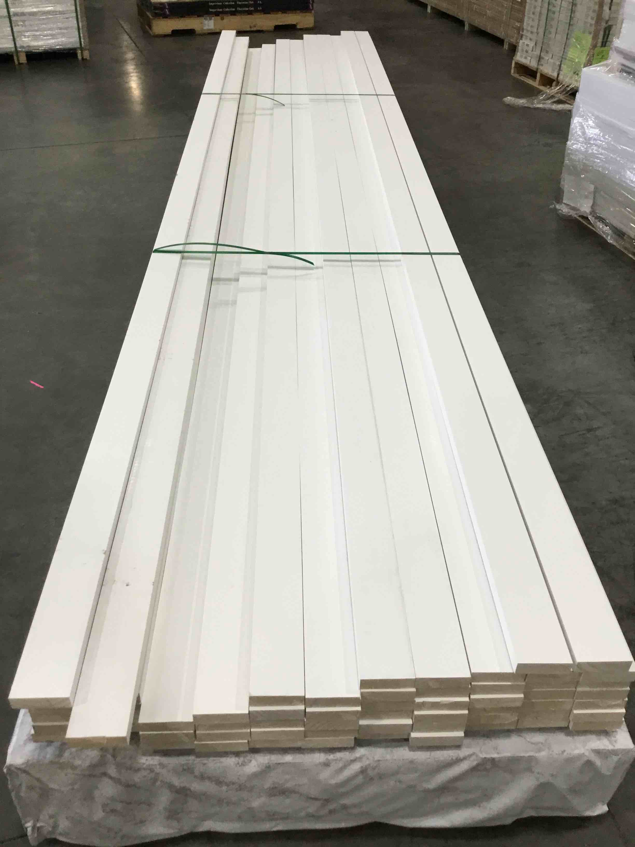 4" premium primed white baseboard trim - 160 linear feet - 10 boards!