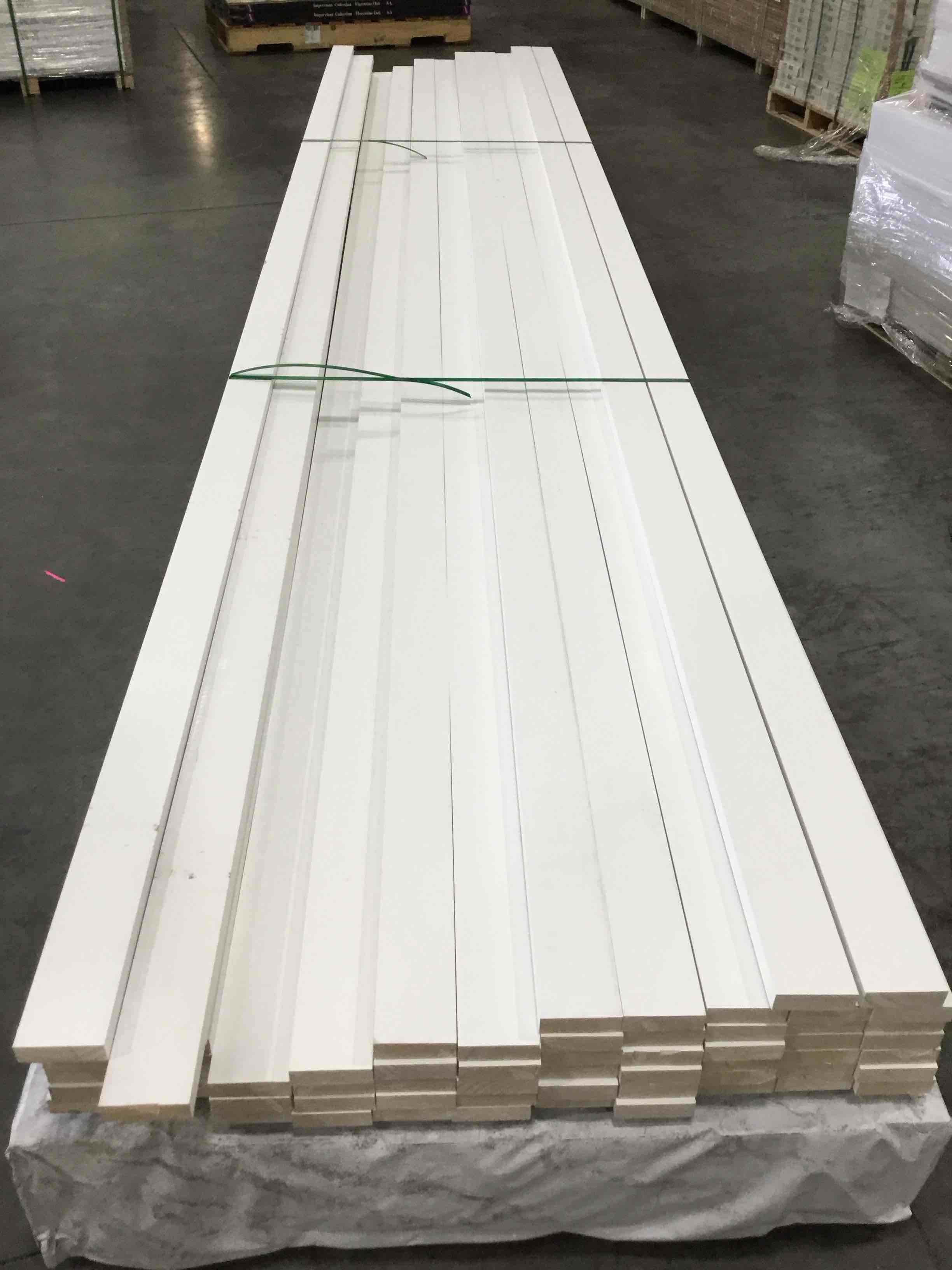 Half Pallet Lots! 4" Premium Primed White Trim - Perfect for your Accent Wall!