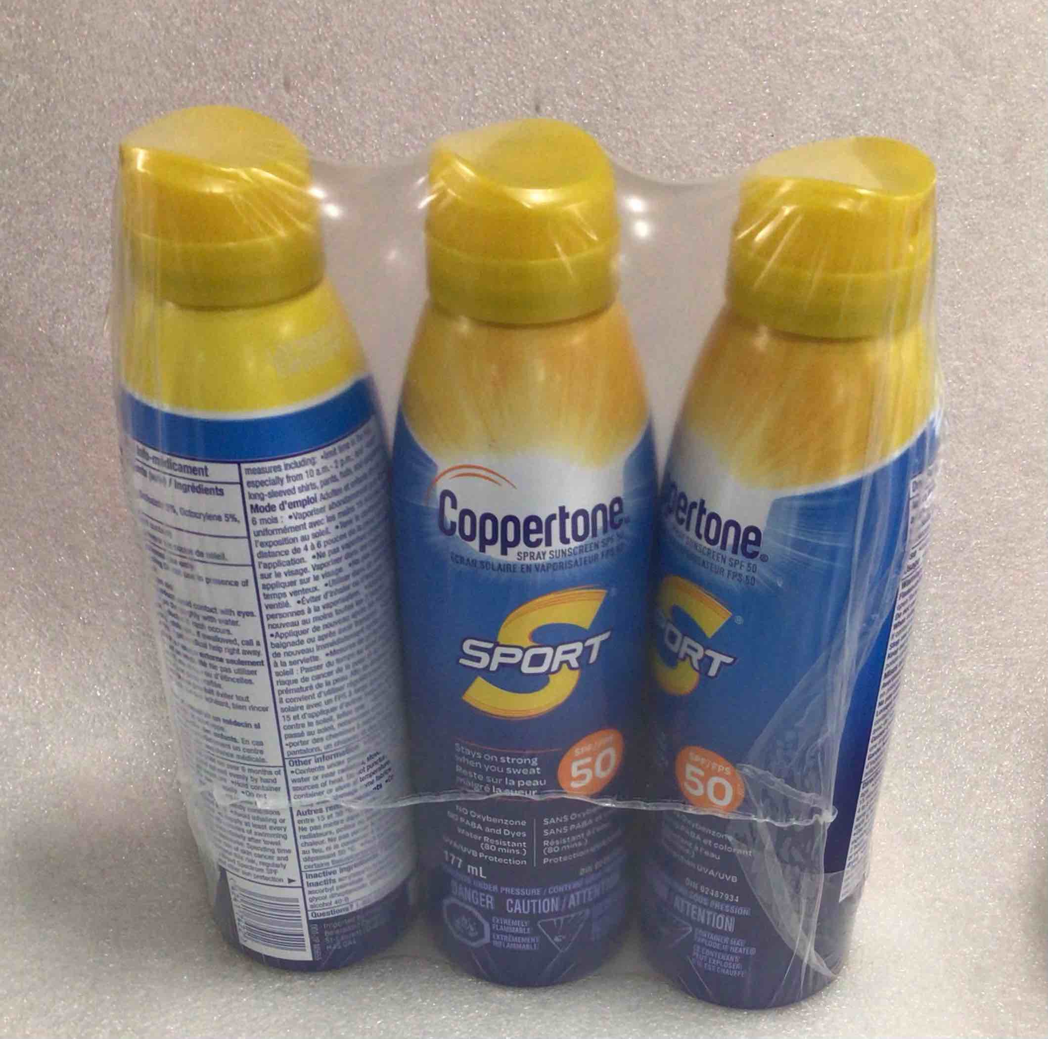 Coppertone Sport Sunscreen Continuous Spray Spf 50, Water Resistant