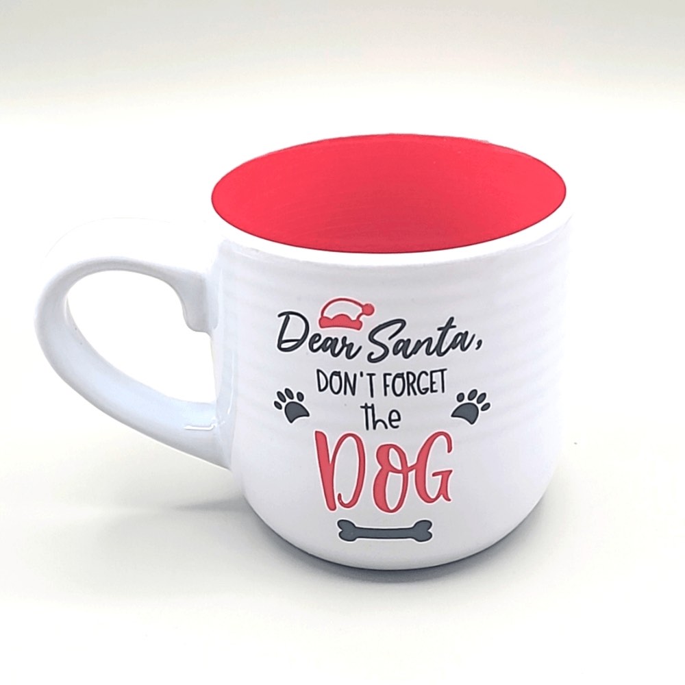 Holiday Style Dear Santa Don't forget the Dog cup Mug 3.75" 16oz