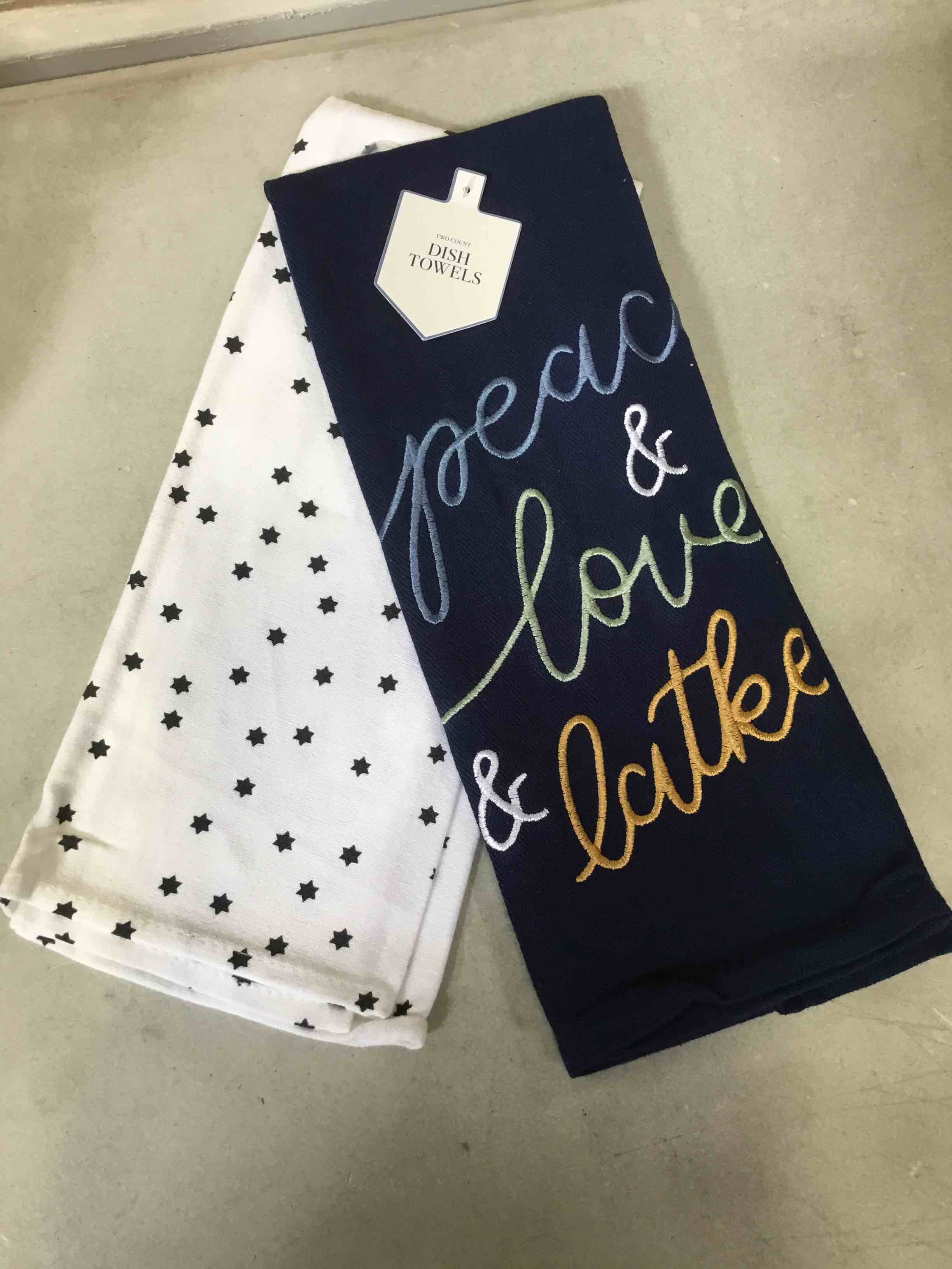 Peace & Love & Latke Dish Towel Set