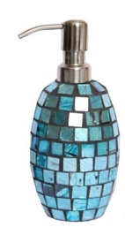 Blue Mosaic Bathroom Soap Dispenser 