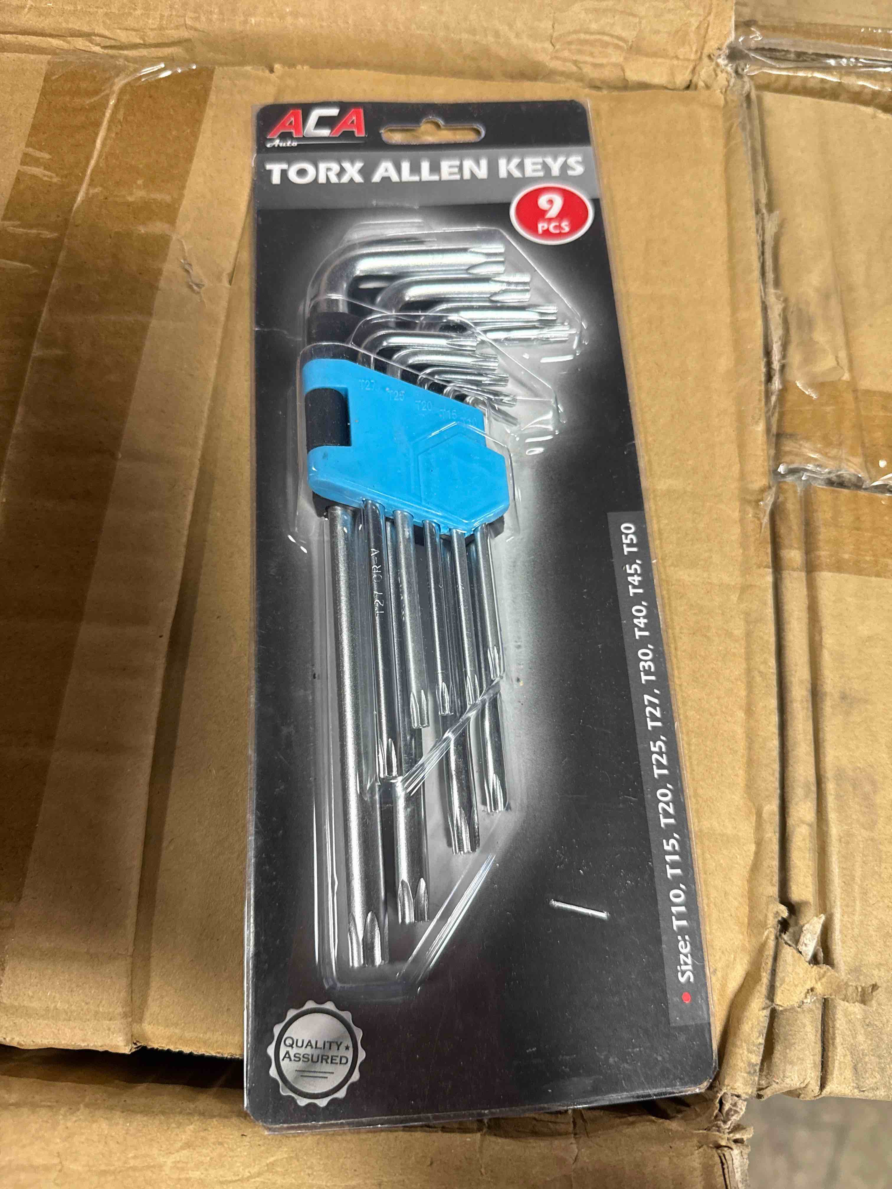 ACACa auto nine piece torx Allen keys