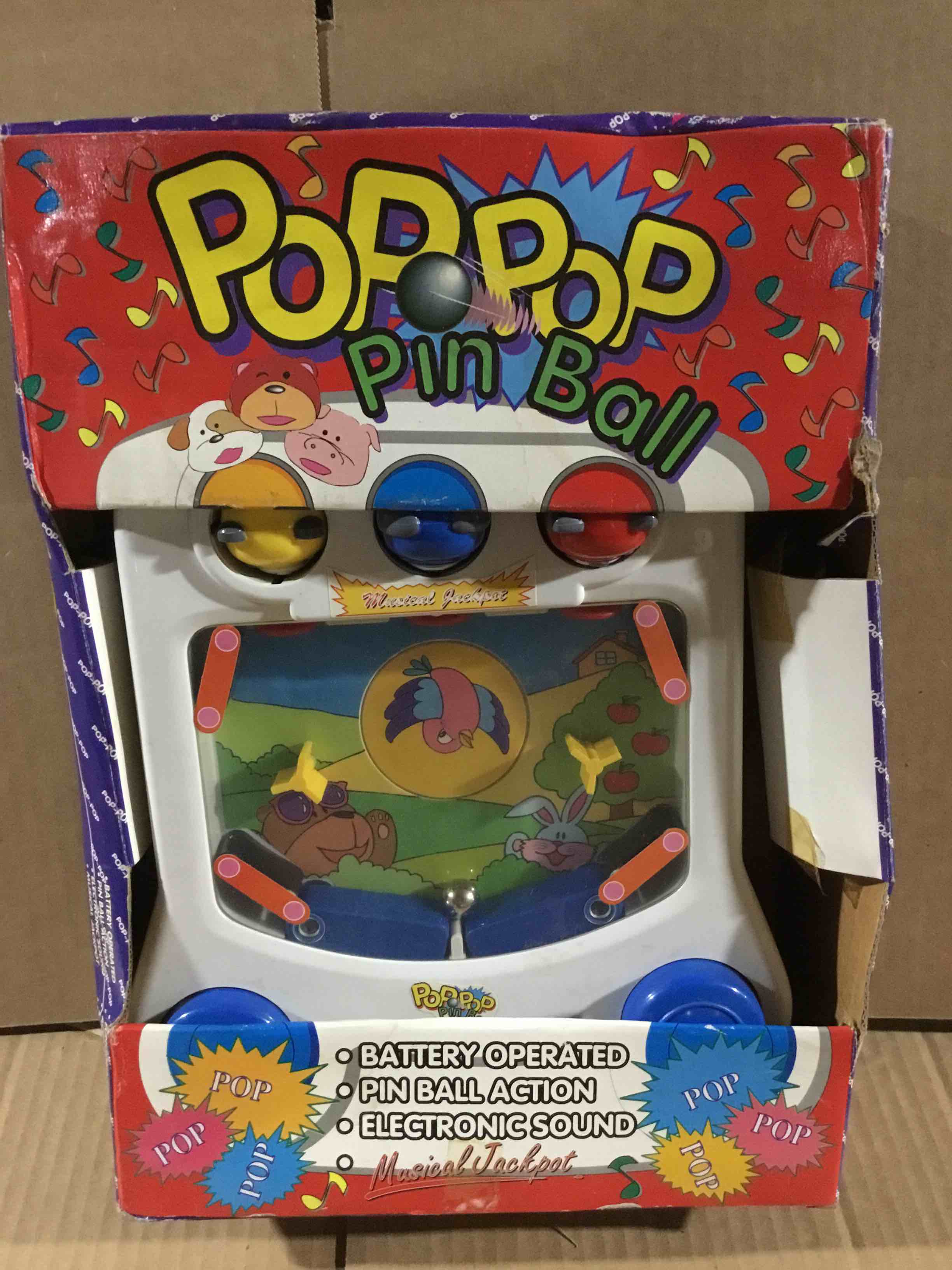 Condition photo showing New/Like New for Pop Pin Ball “ Musical Jack Pot”