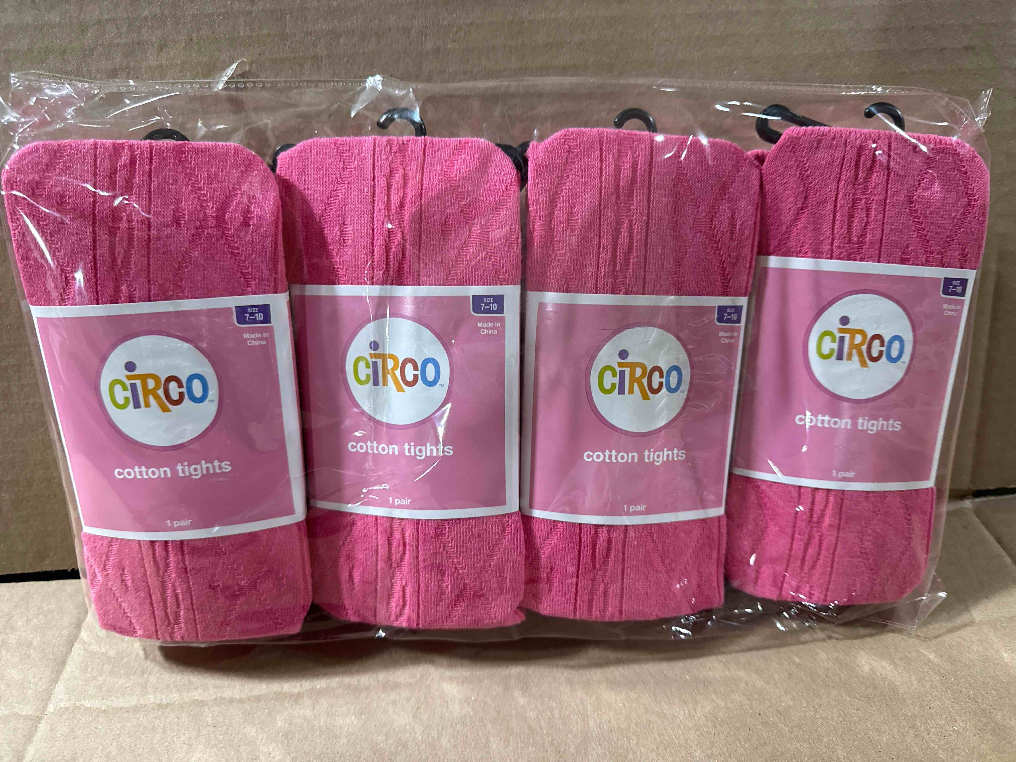 Size 7-10 Circo Girls Tights - Paradise Pink 
