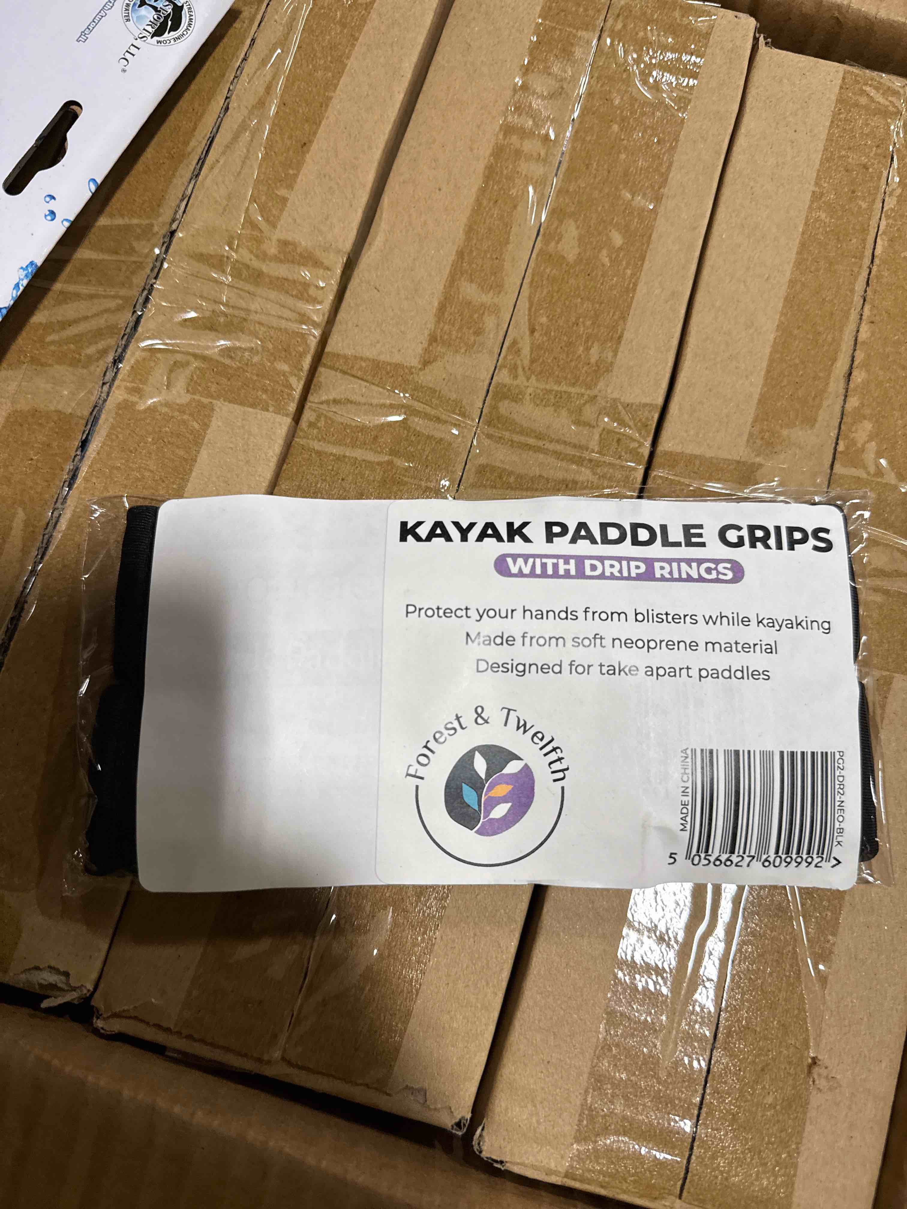 Condition photo showing Brand New for kayak paddle grips non-slip rubber blister prevention ultra-light & soft paddle grips kayak accessories for standard 31mm/1.22 inch diameter take-apart kayak paddles