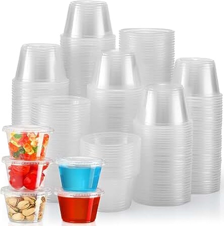 stackable portion cups with lids 4 oz 150 pack 