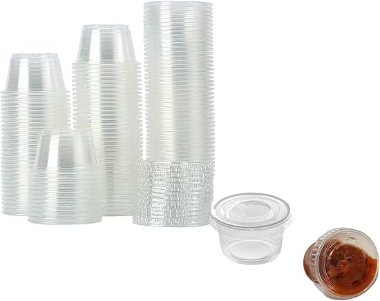 Sauce Pots With Lids .75oz Pack of 200