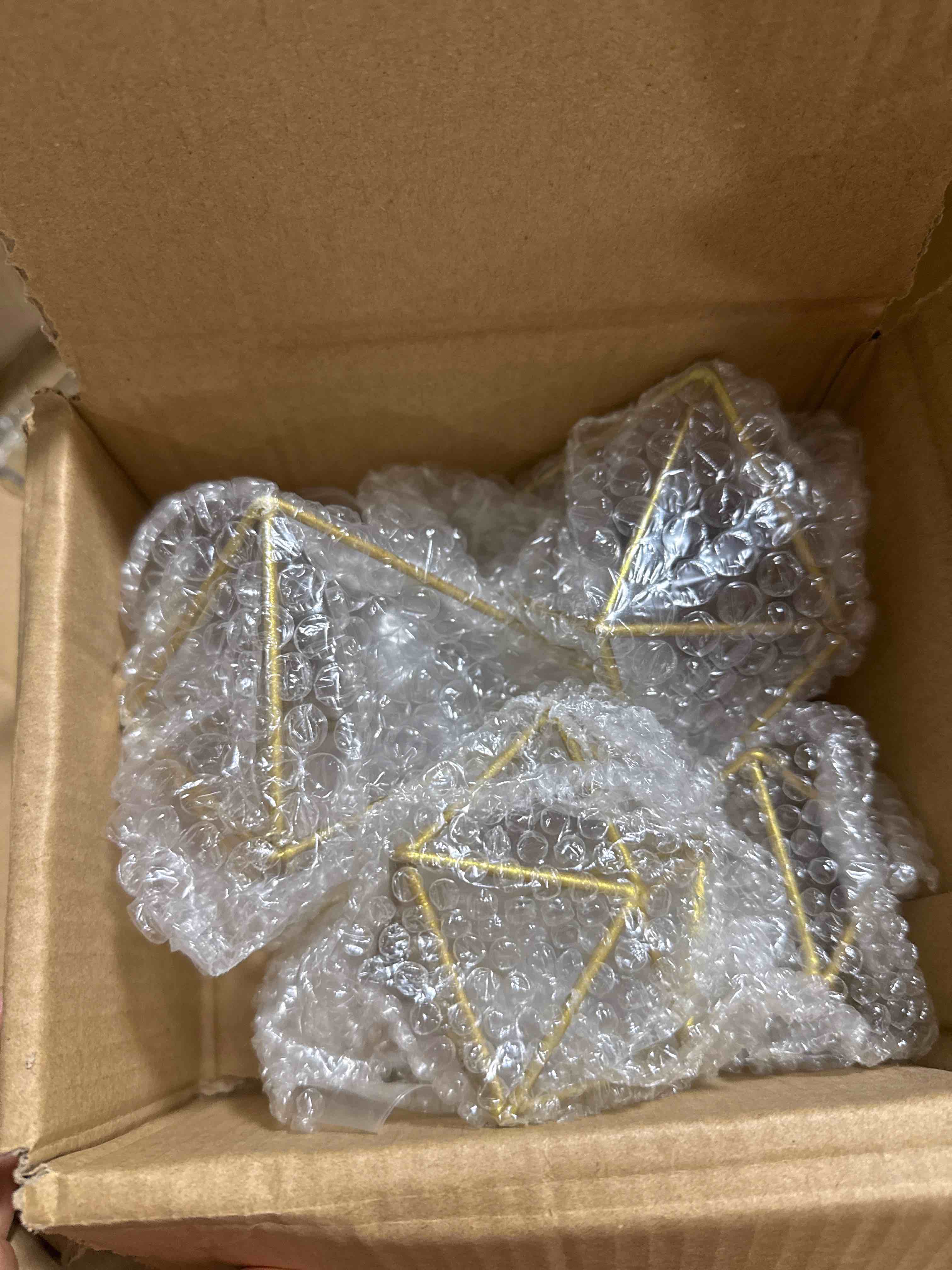 Condition photo showing Brand New for hanging geometric air plant holder