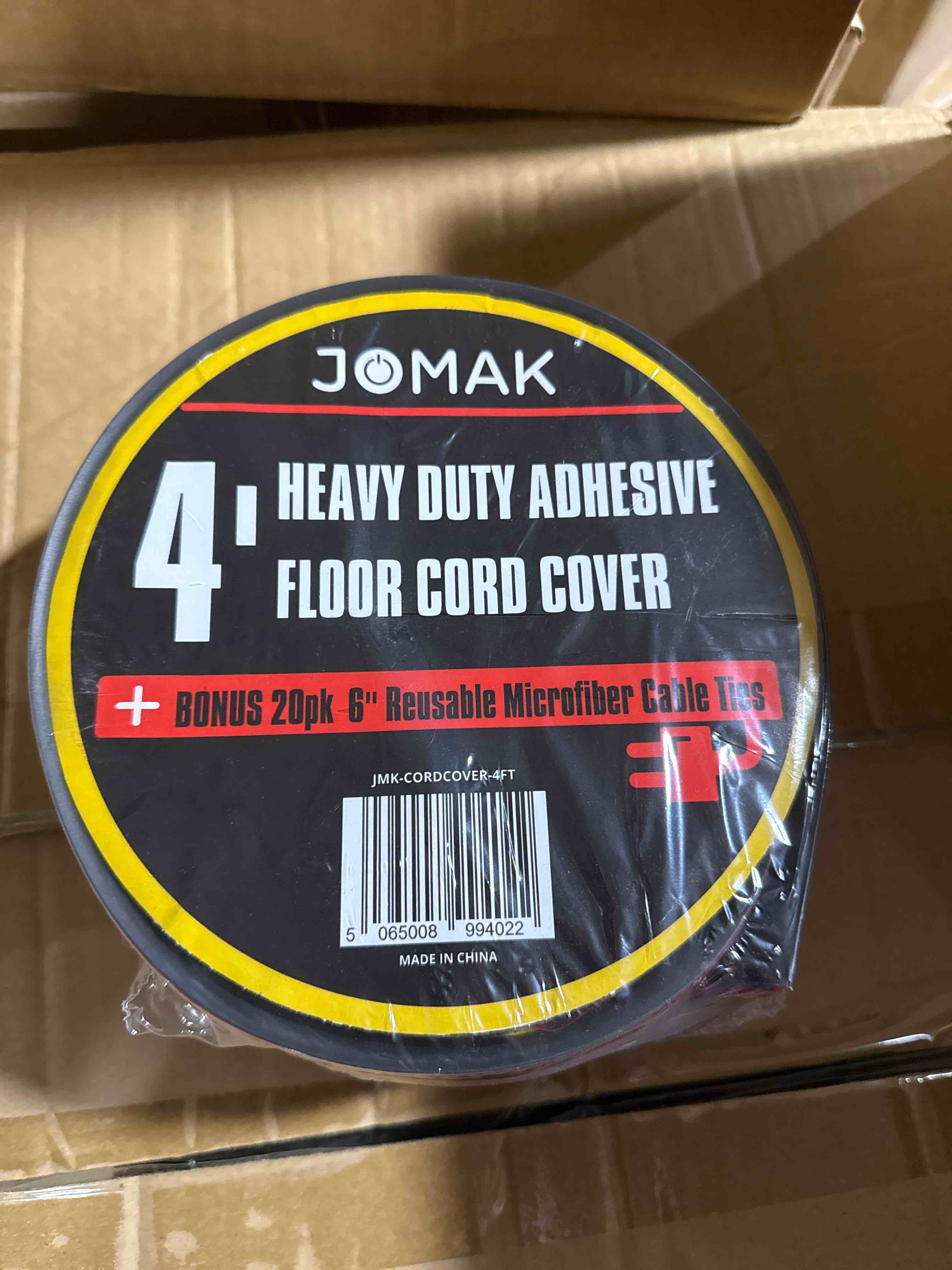 Condition photo showing Brand New for 4 foot heavy duty, adhesive floor cord cover