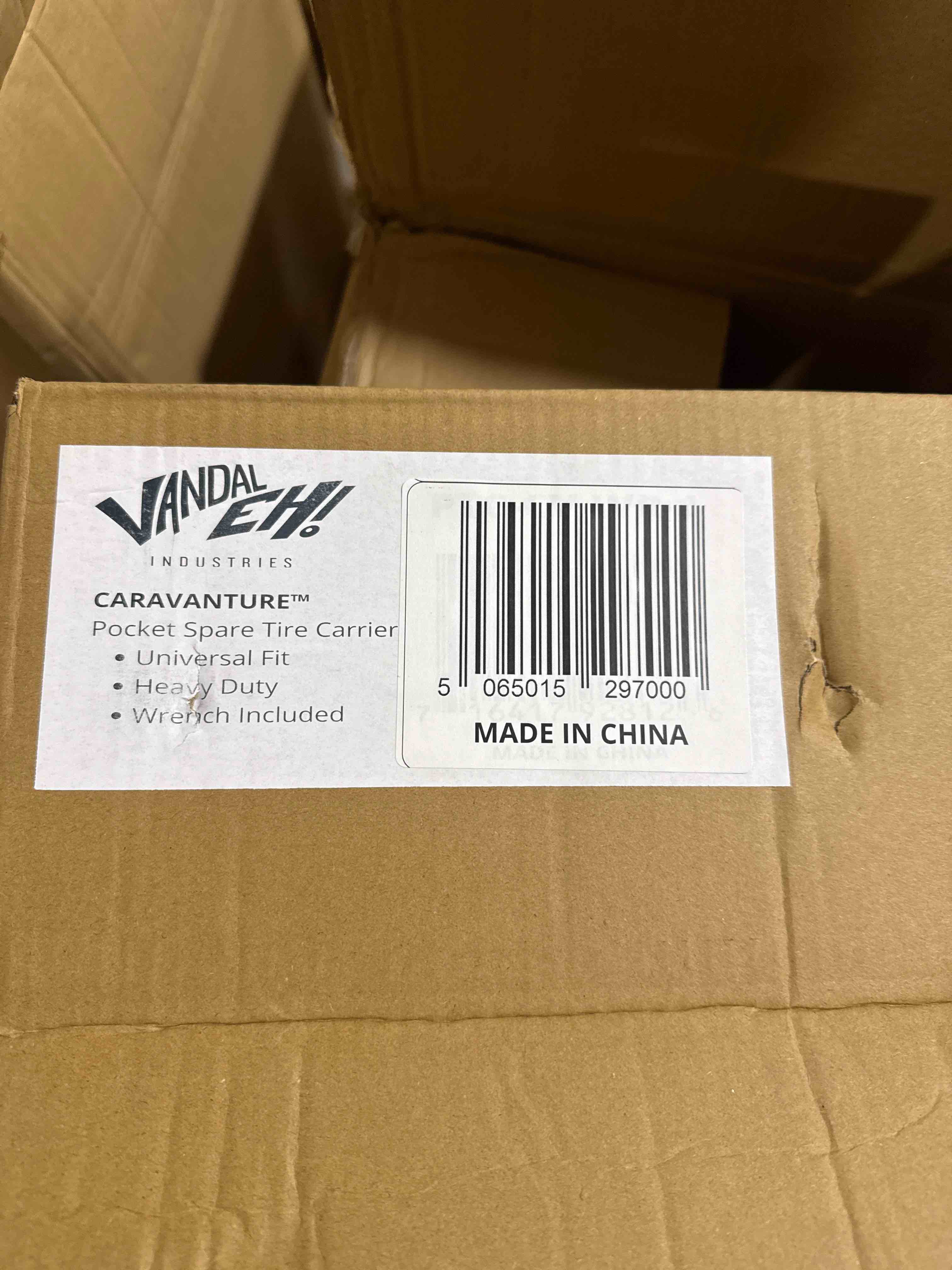 Condition photo showing Brand New for vandal eh industries caravanture tire pocket spare tire carrier