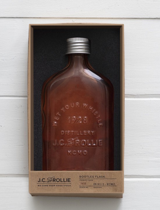 JC And Rollie Bootleg Flask