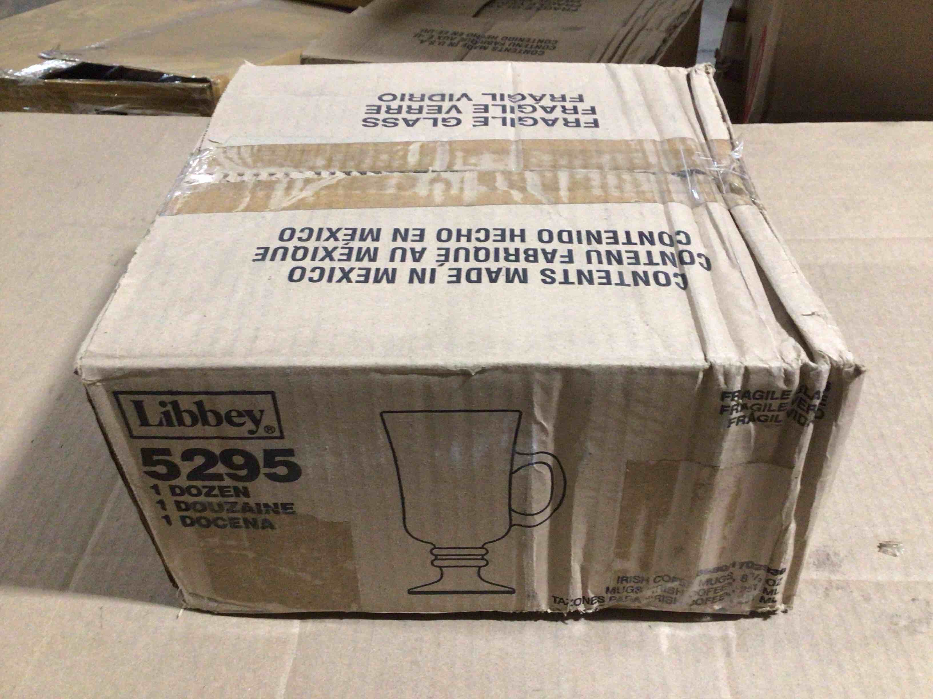 Case of 12 Libbey 8.5 Ounce Irish Coffee Mugs 