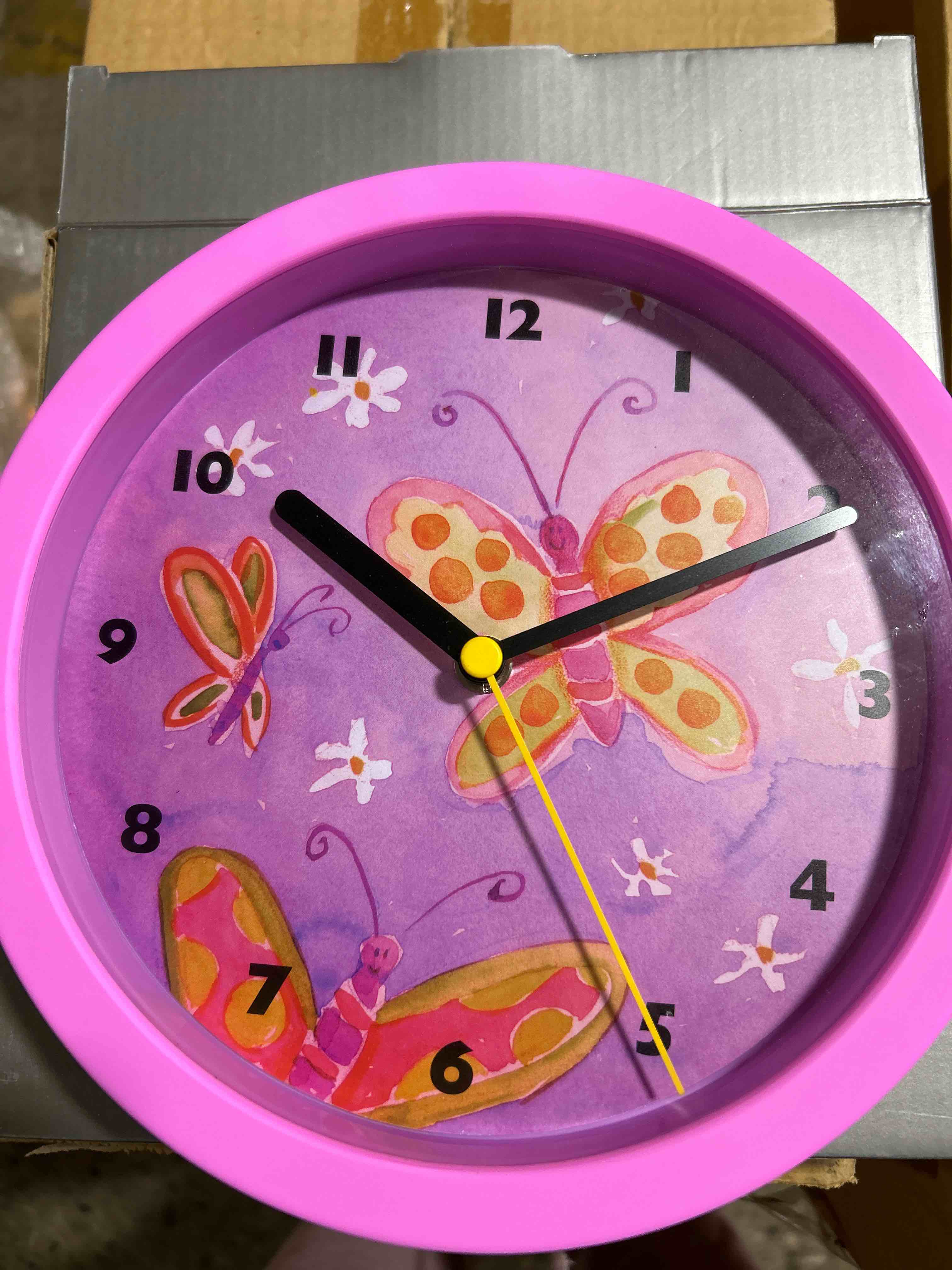 Condition photo showing Brand New for bai new york butterfly clock 
