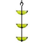 couronne co. mosaic birds triple hanging poppy feeder (lime)
