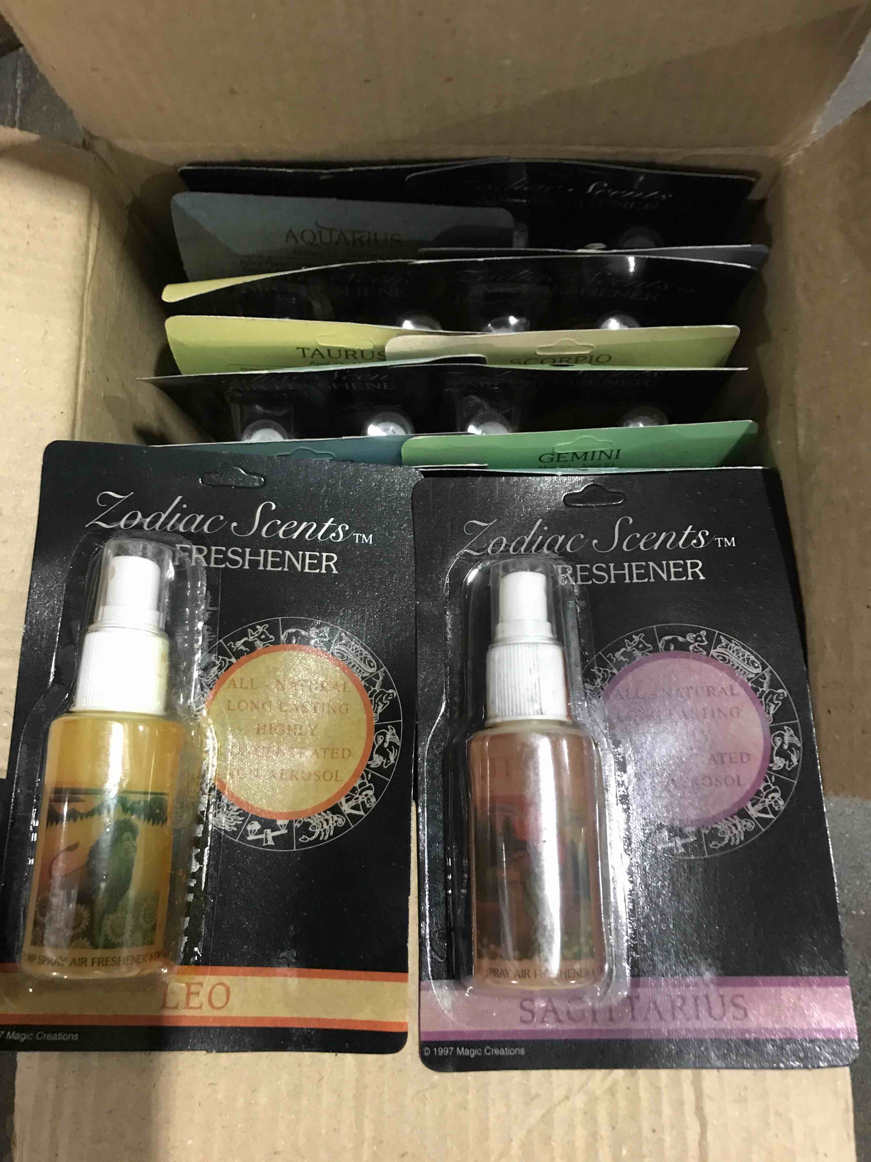 ASSORTED ZODIAC AIR FRESHENER SPRAY 