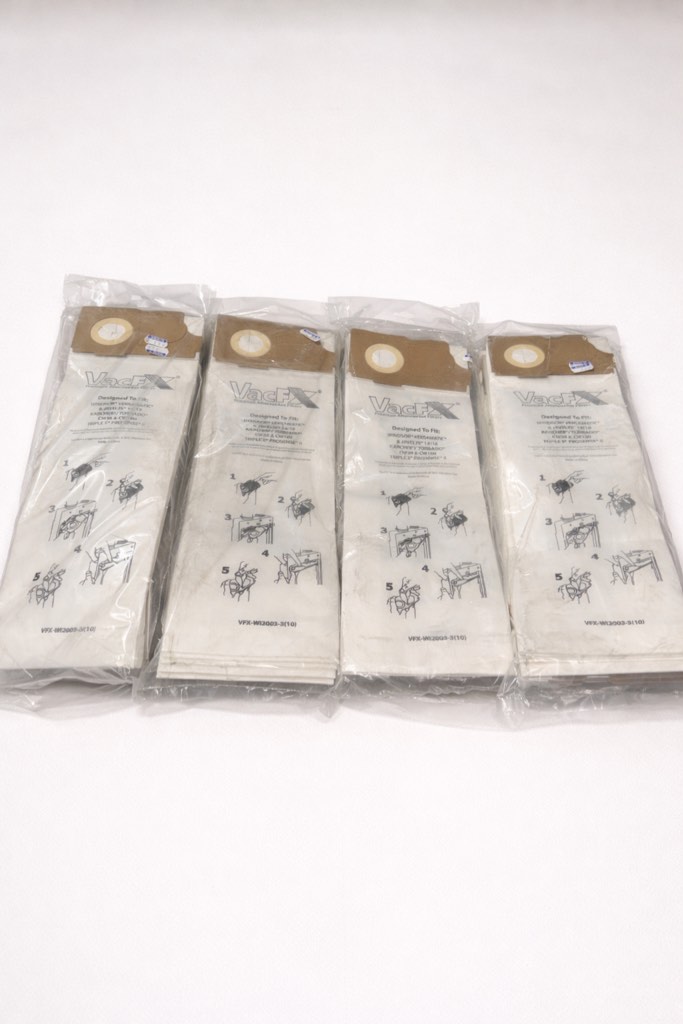 Pack of 40 VacFX Vacuum Filter Bags Designed to Fit Allstar Javelin 12'' Series/Windsor Sensor S/S2/XP/Veramatic Plus