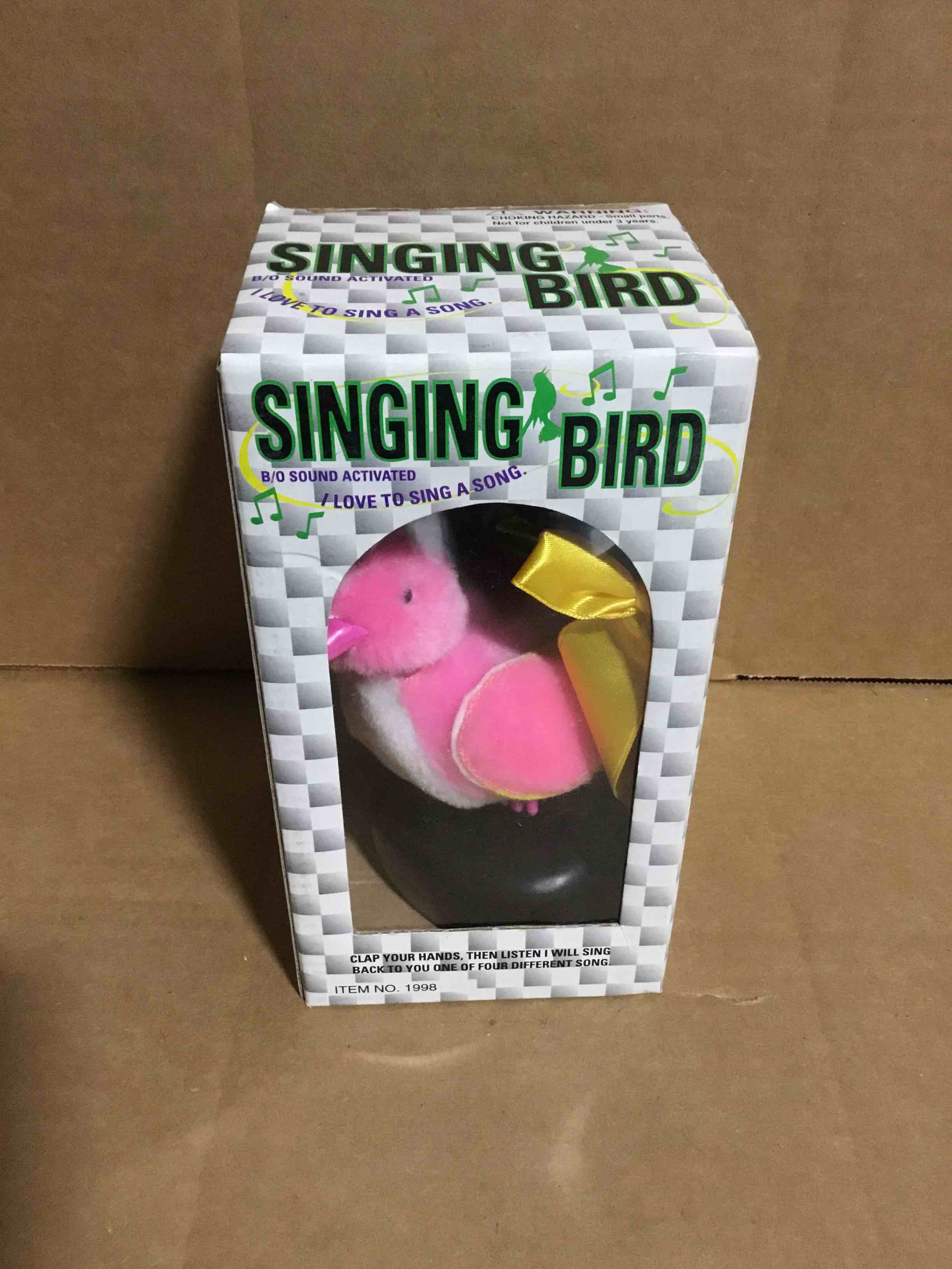 Singing Bird, B/O Sound Activated