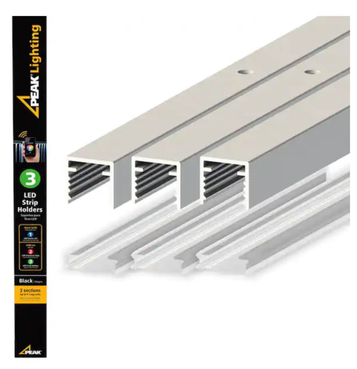 peak lighting 50422 led strip holders