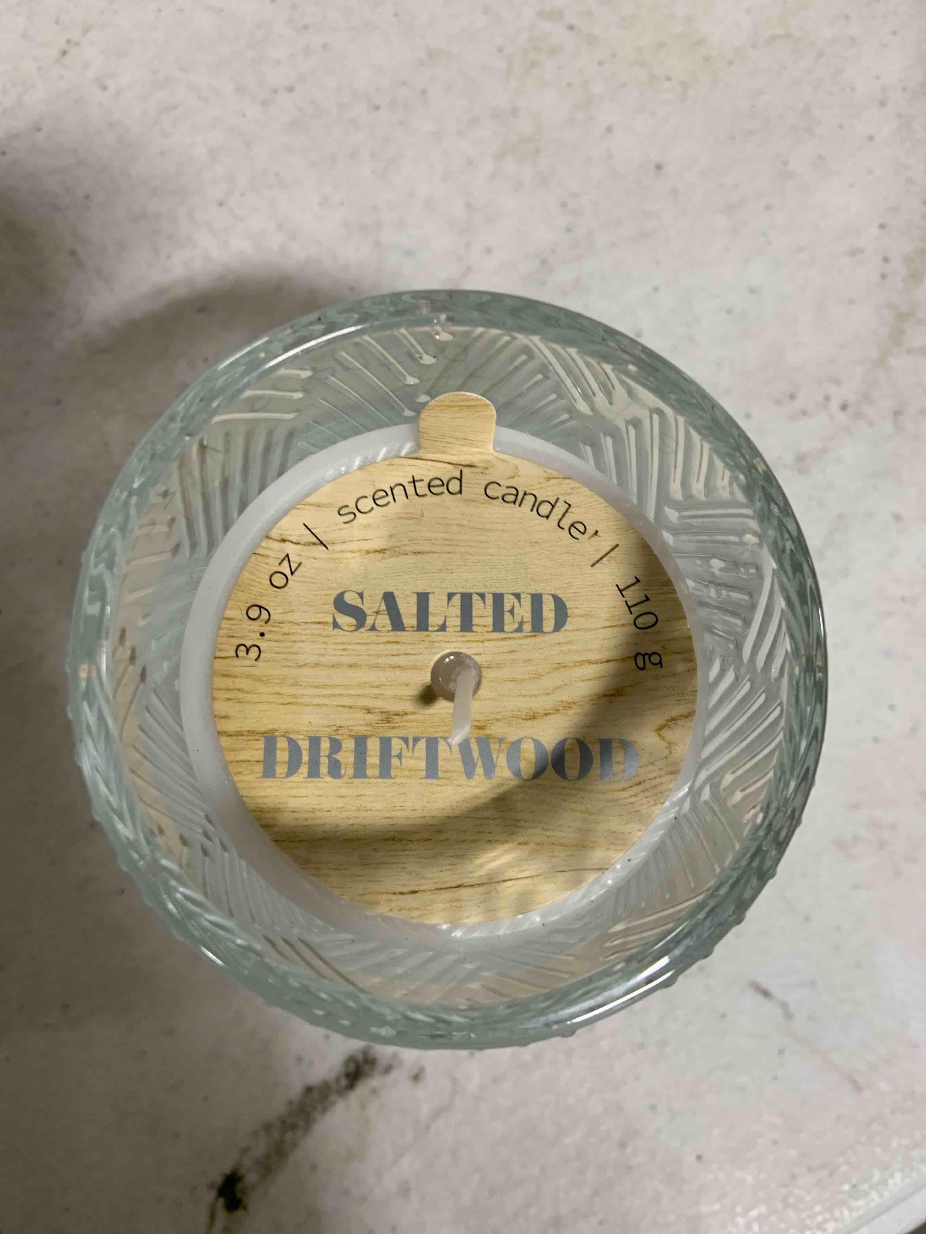 Salted Driftwood scented candle 3.9 oz
