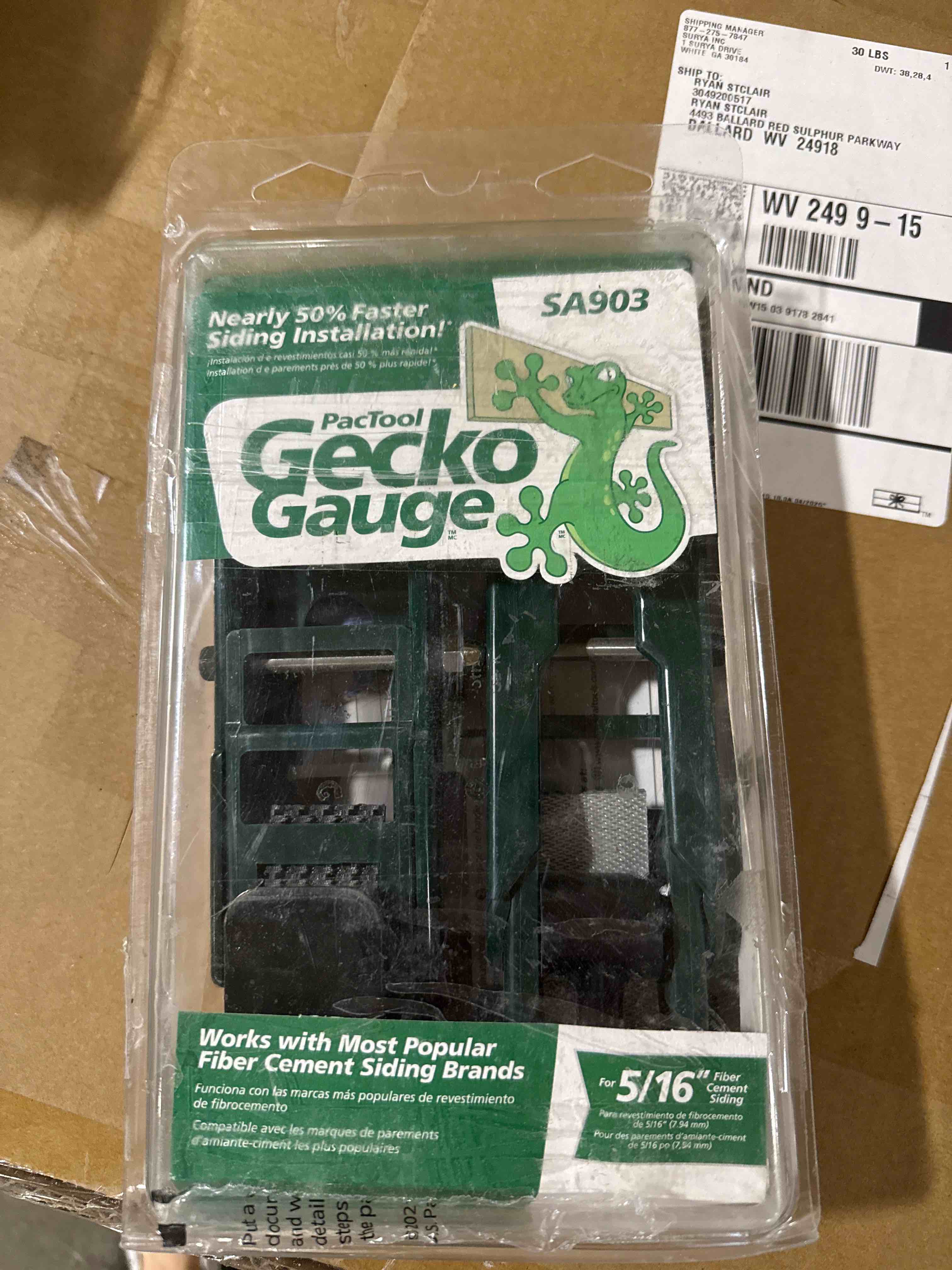 Condition photo showing New/Like New for gecko gage side tl 5/16  (pack of 1)