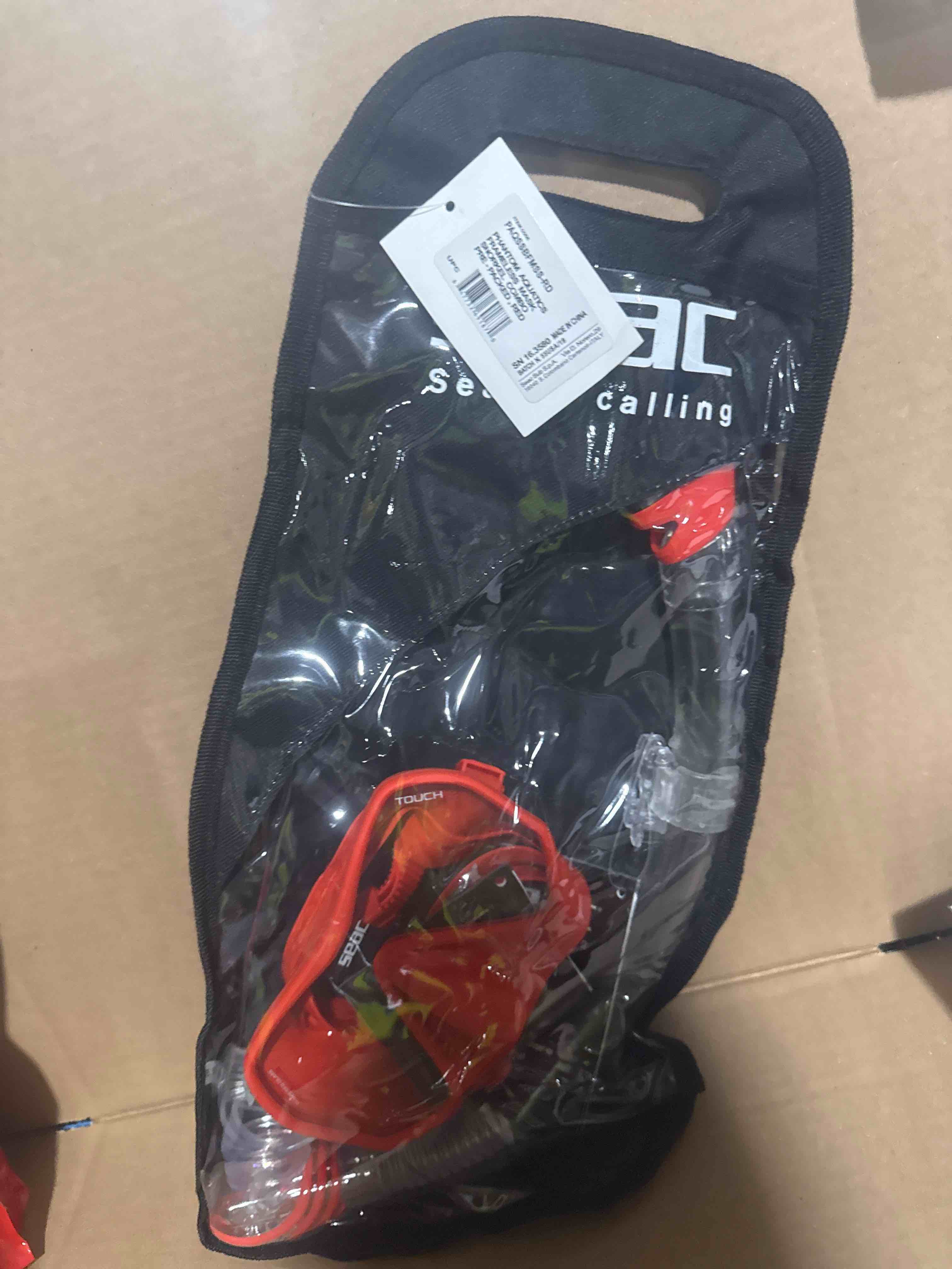 Condition photo showing New/Like New for phantom aquatics frameless mask snorkel combo red