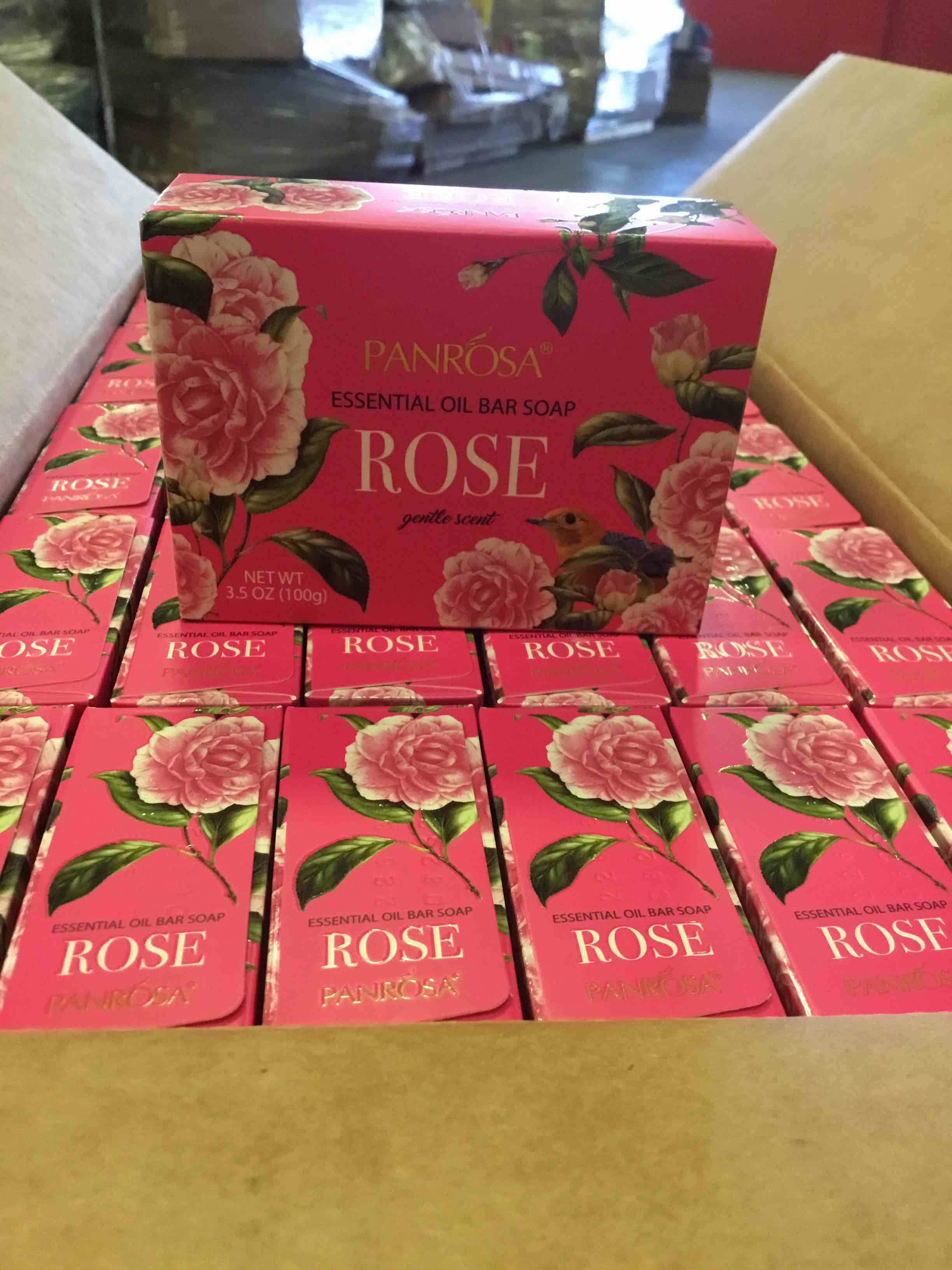 Panrosa Essential Oil Bar Soap Rose 3.5 oz