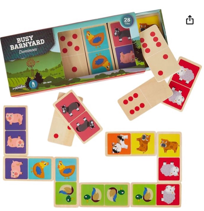 Animal Dominoes Fun Size for Ages 3-6 