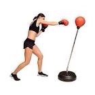 Protocol Punching Bag with Stand - for Adults & Kids - Punching Bag with Stand Plus Boxing Gloves - Adjustable Height Stand - Standard Punching Bag