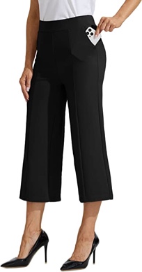 Studio Works Womens Black Capri Pants Size 10W (Similar To Stock Photo)