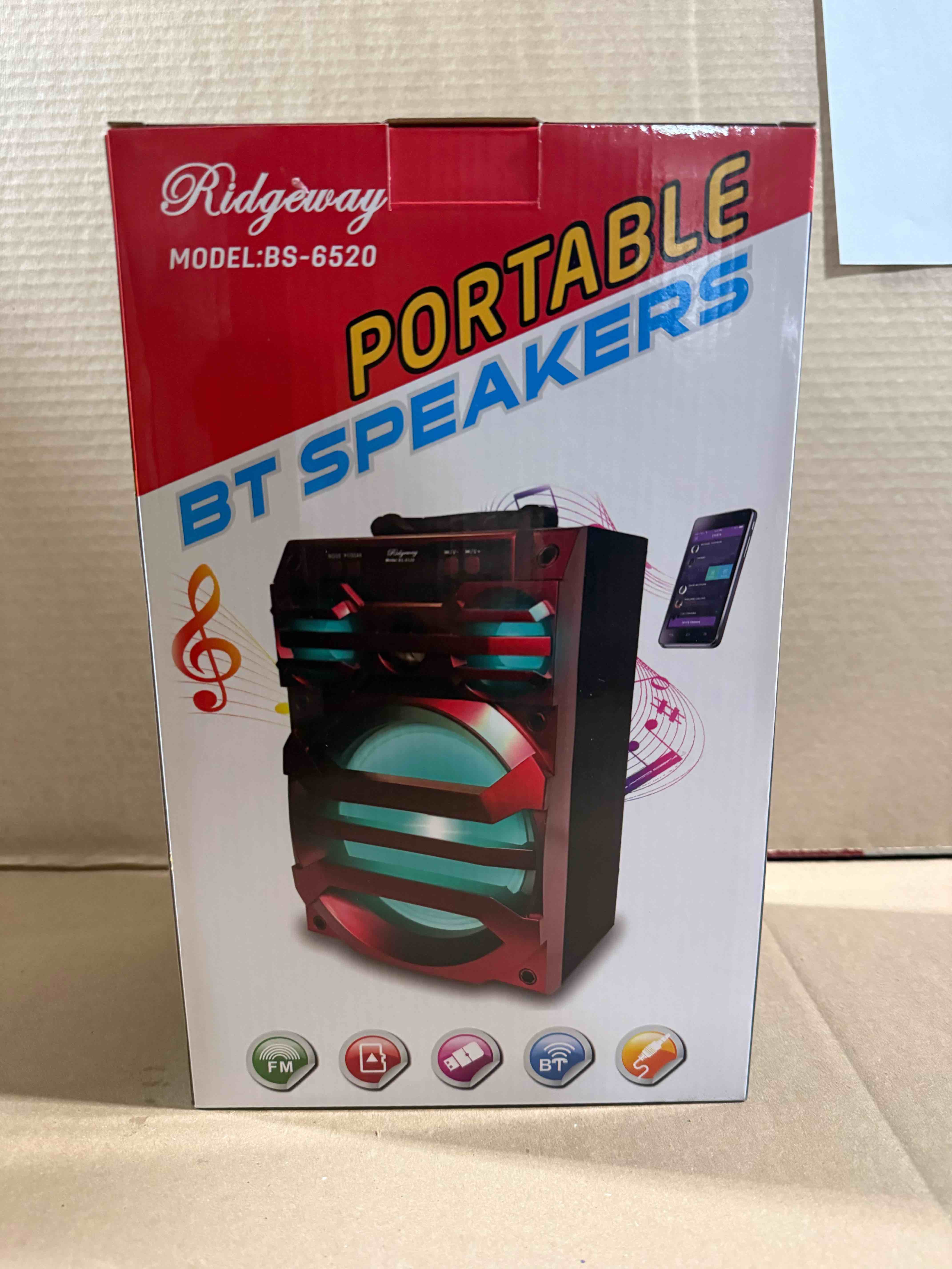 Condition photo showing Brand New for Ridgeway portable Bluetooth speaker