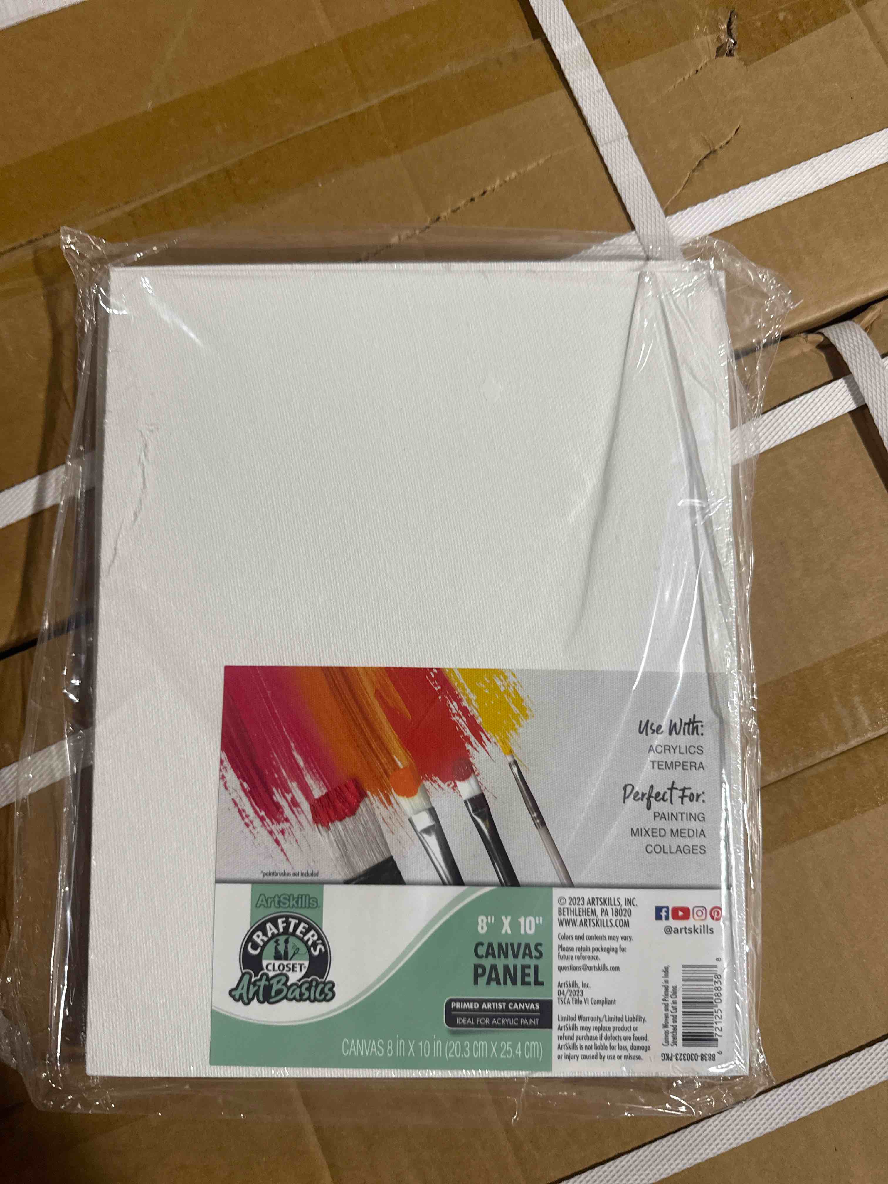 four pack 8 x 10 canvas panel