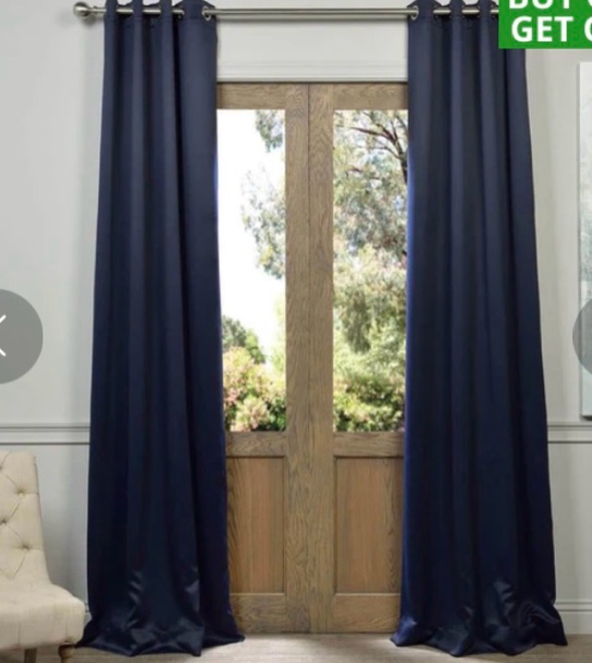 Bella & Wyatt 2  84” Grommet Window Panels , Room Darkening 