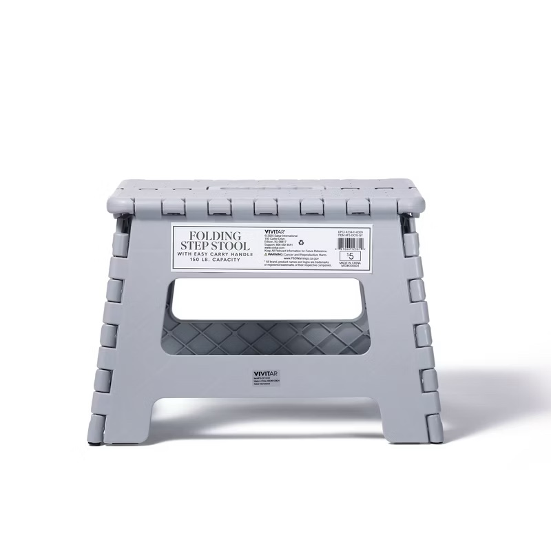 Grey Folding Stool - Bullseye's Playground™