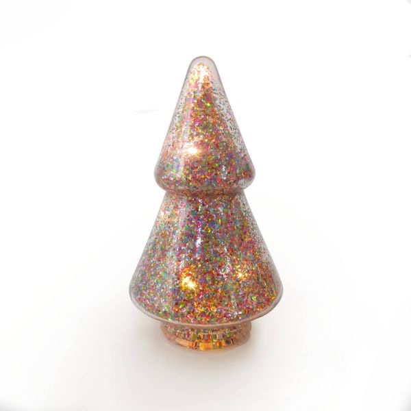 Two Floors Glitter Filled Glass Tree - Bullseye's Playground™