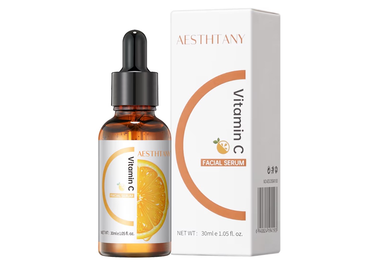 AESTHTANY Hydrating Hyaluronic Acid Serum for Face with Vitamin C, Vitamin E | 30ml / 1.06 fl.oz | Daily Moisturizing Face Serum