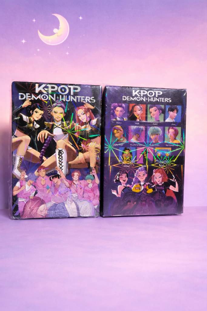 2 packs of K-Pop Demon Hunters 92 pc blind box sticker and cards 