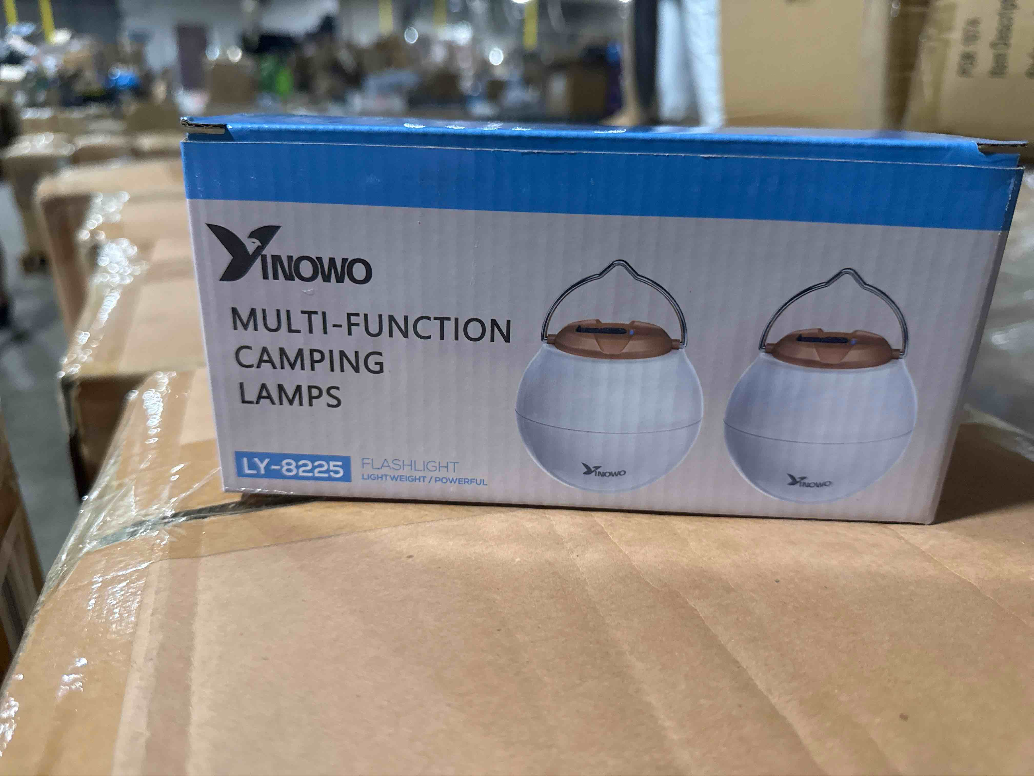 Condition photo showing New/Like New for multi function camping lamps 