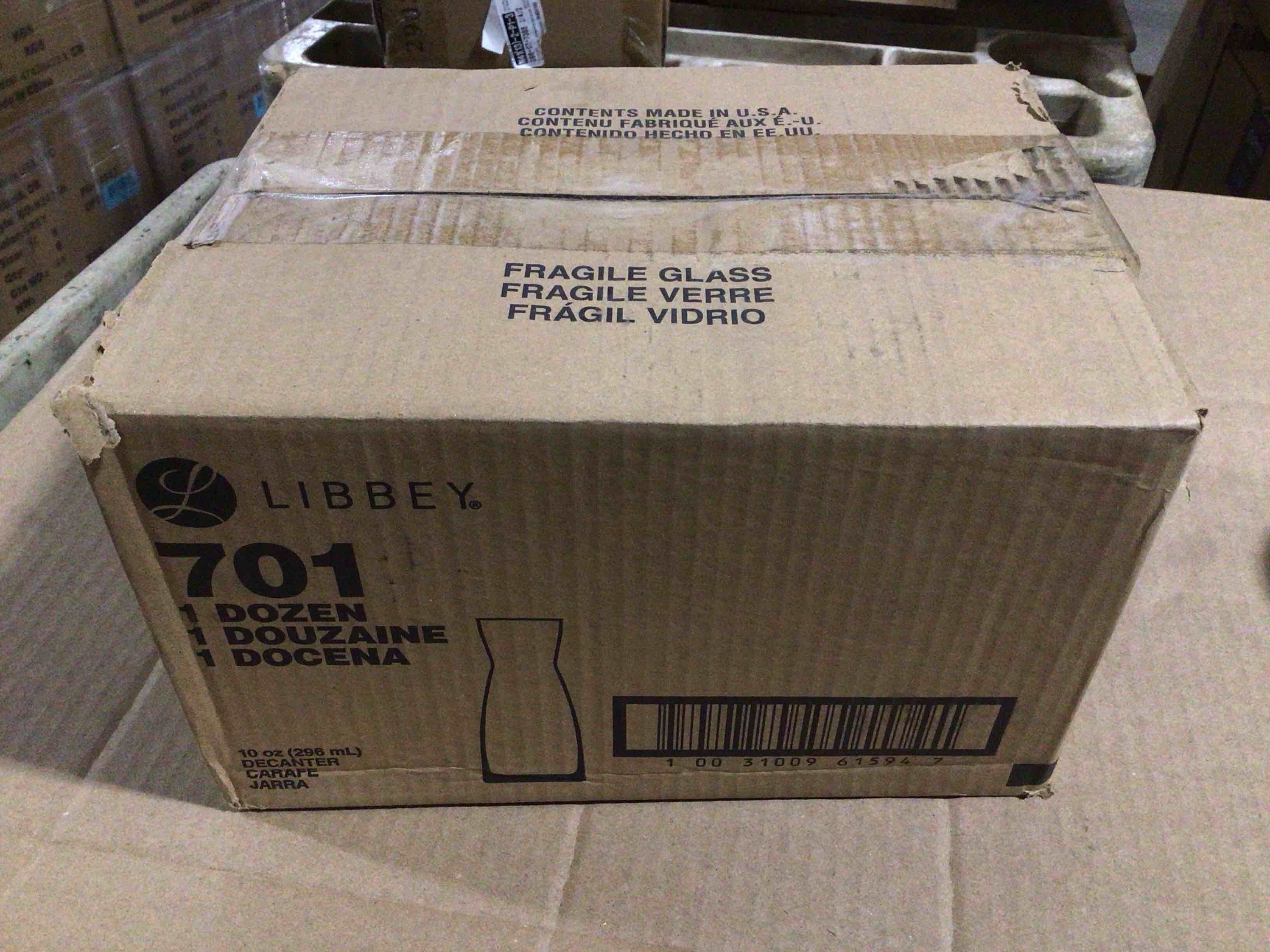 Case of 12 Libbey 10 Ounce Decanter