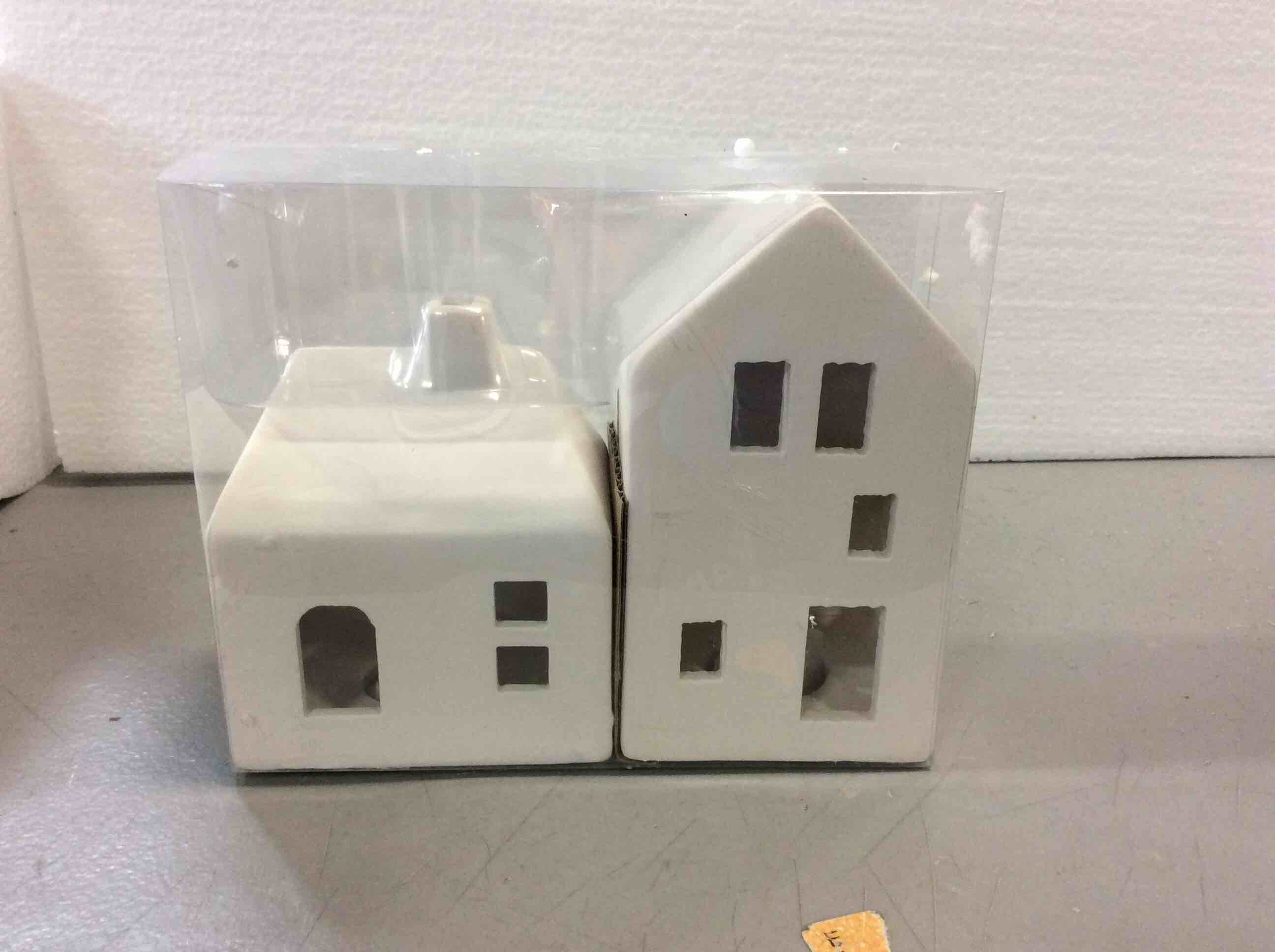 2ct assorted ceramic houses pre-lit